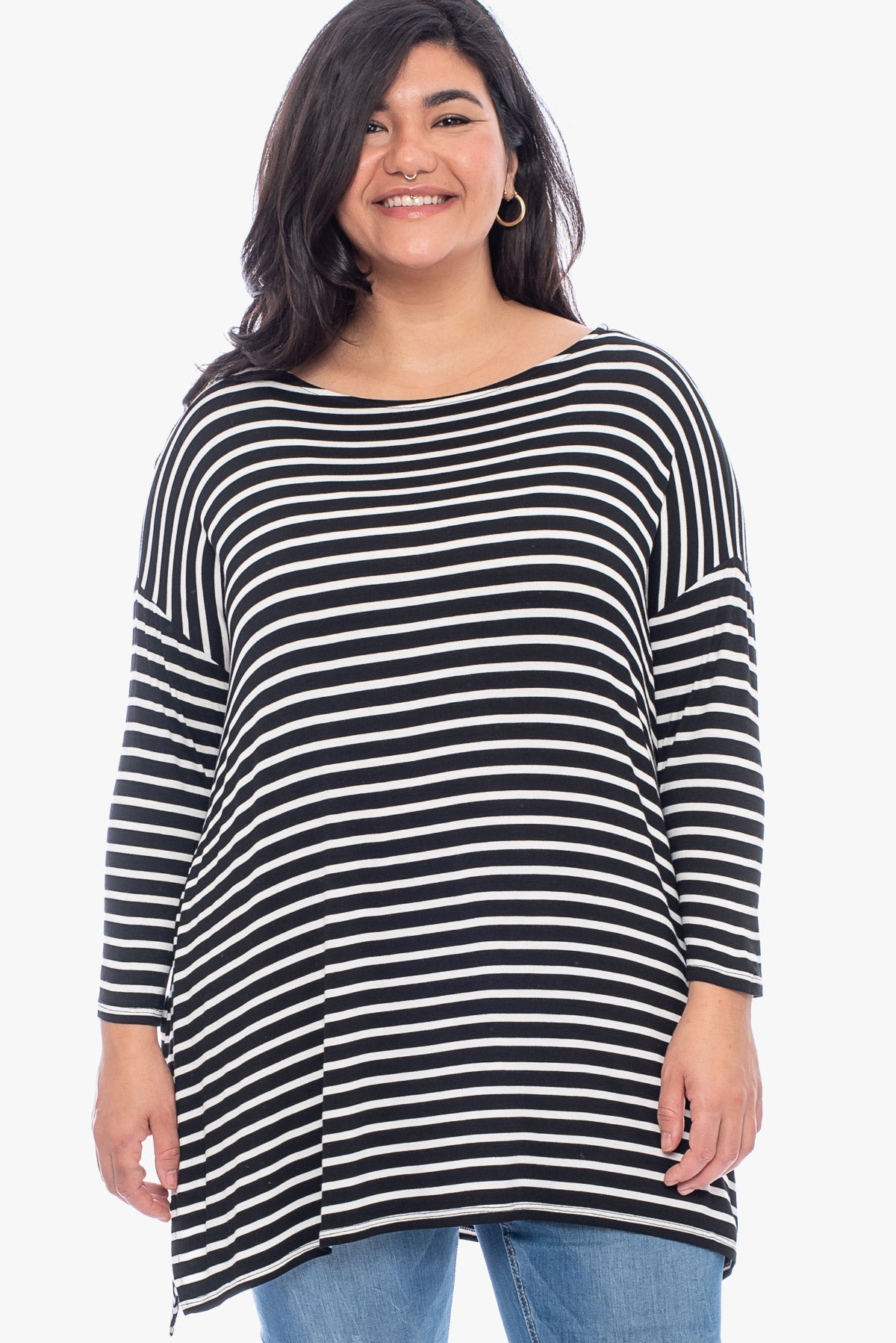 SHERYL striped comfy tunic
