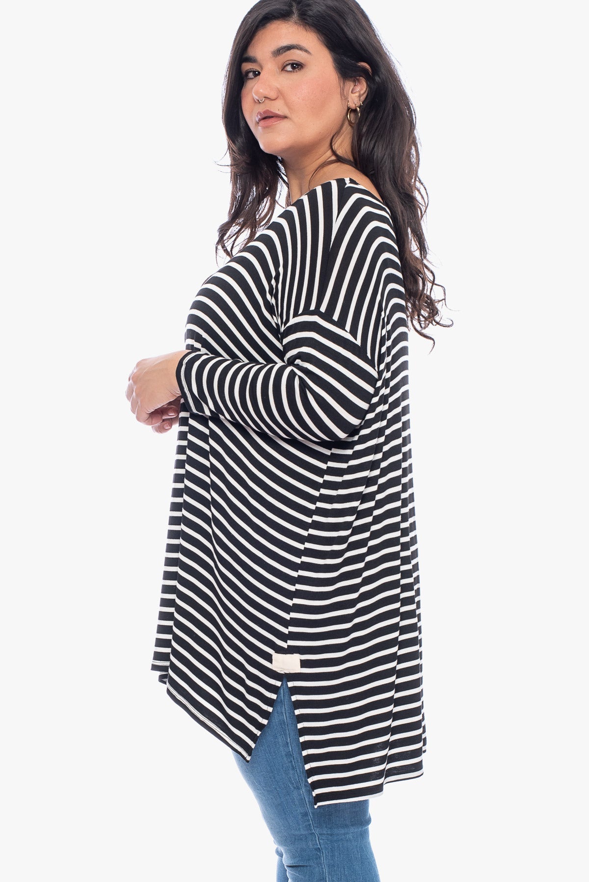 SHERYL striped comfy tunic
