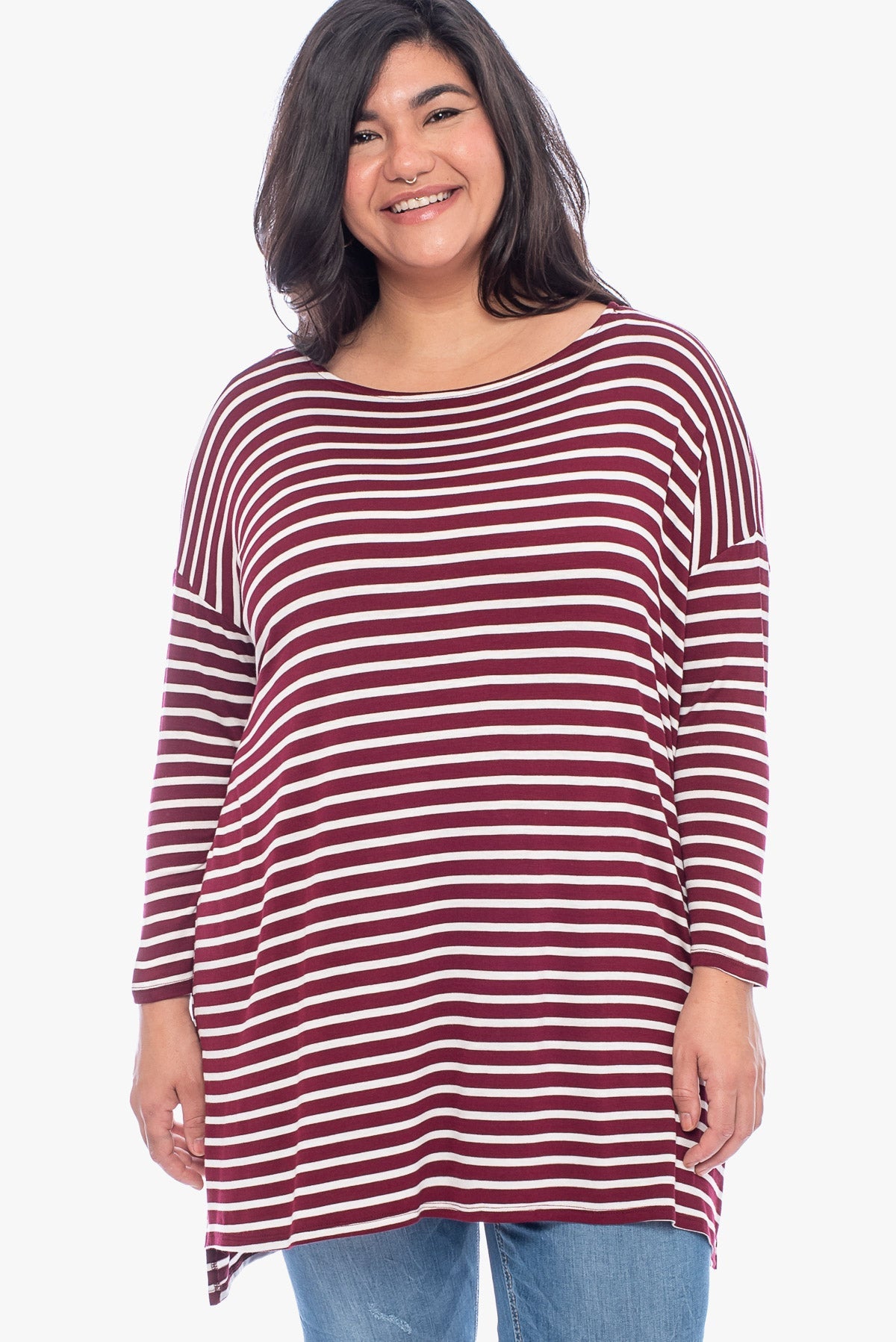 SHERYL striped comfy tunic