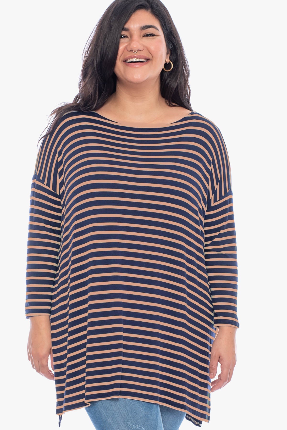SHERYL striped comfy tunic