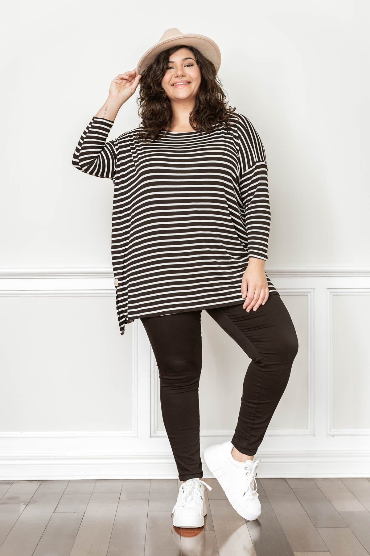 SHERYL striped comfy tunic