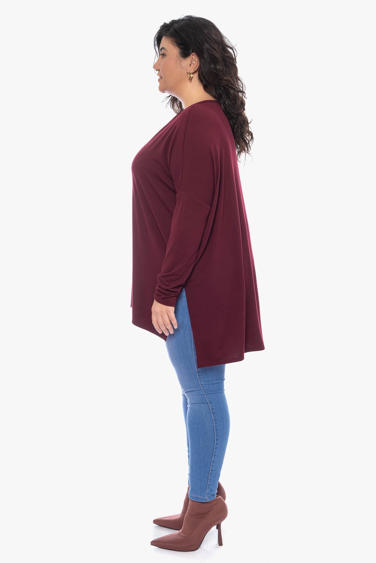 TRINITY loose rayon top