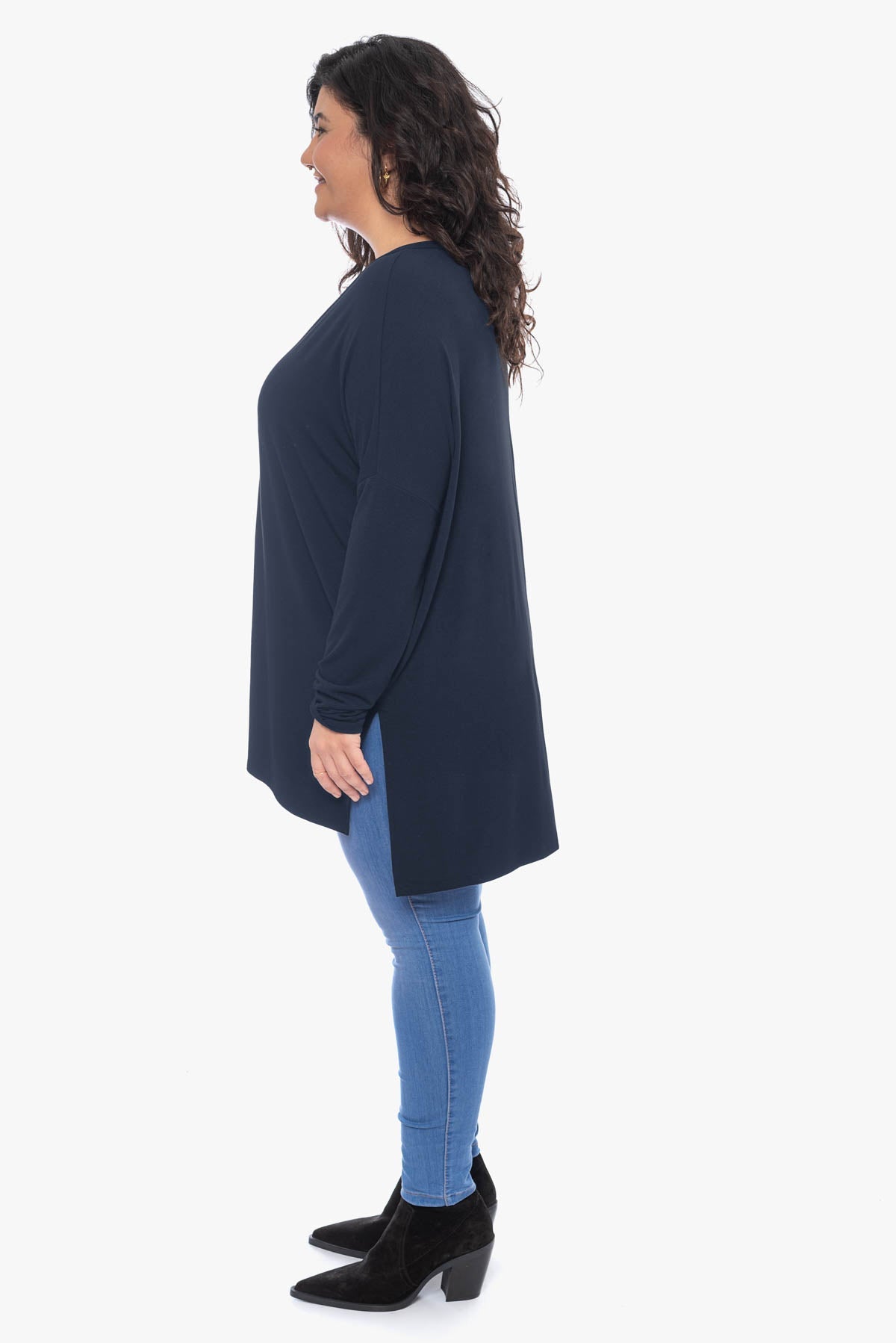 TRINITY loose rayon top