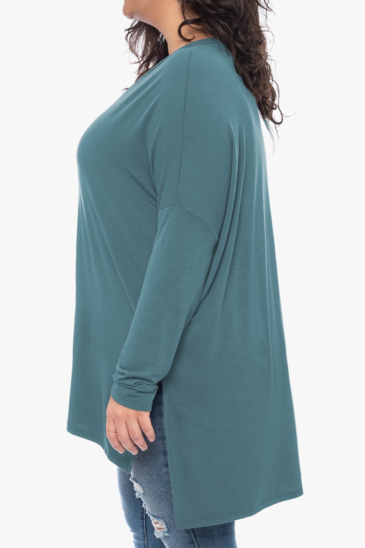TRINITY loose rayon top