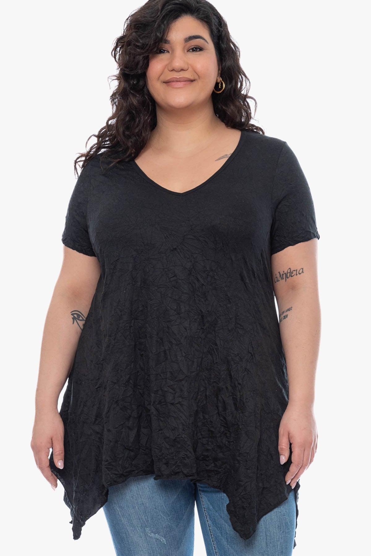 KIANA crinkle top