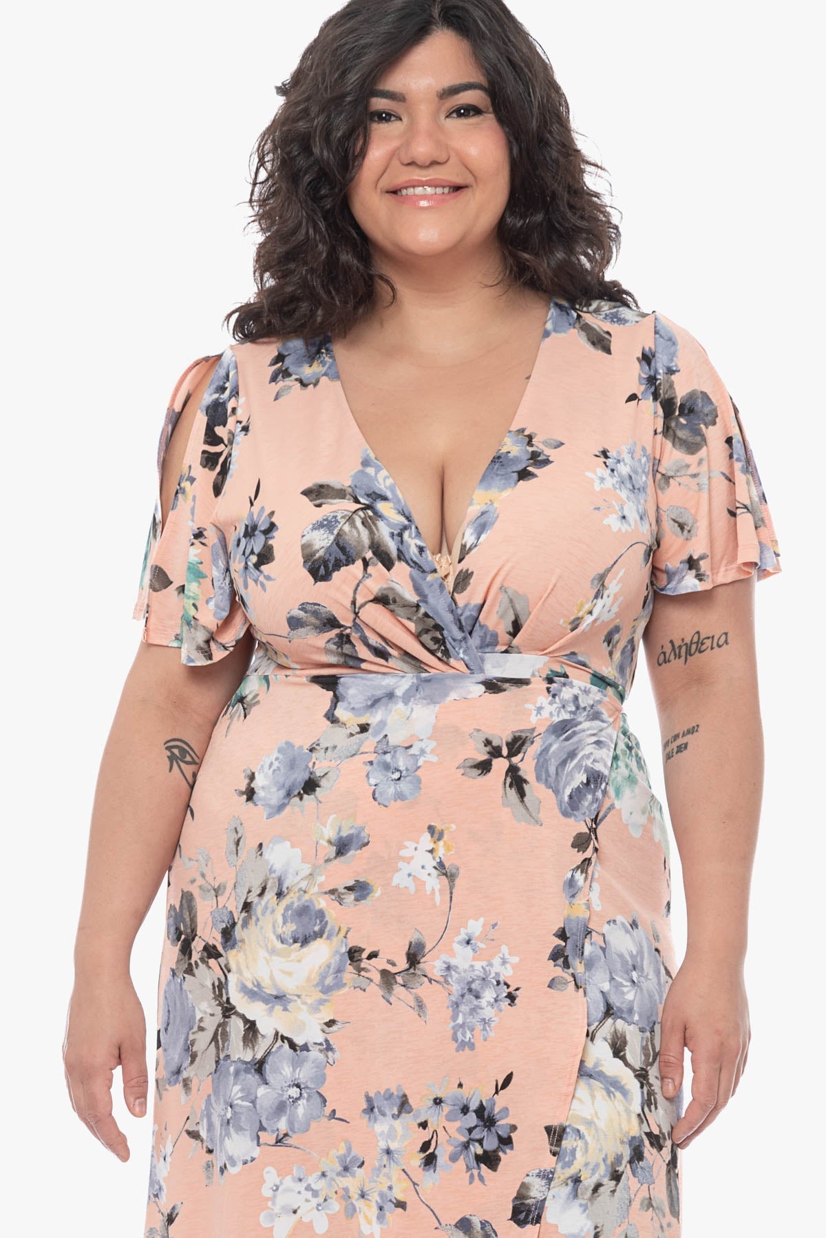 LORA maxi wrap dress