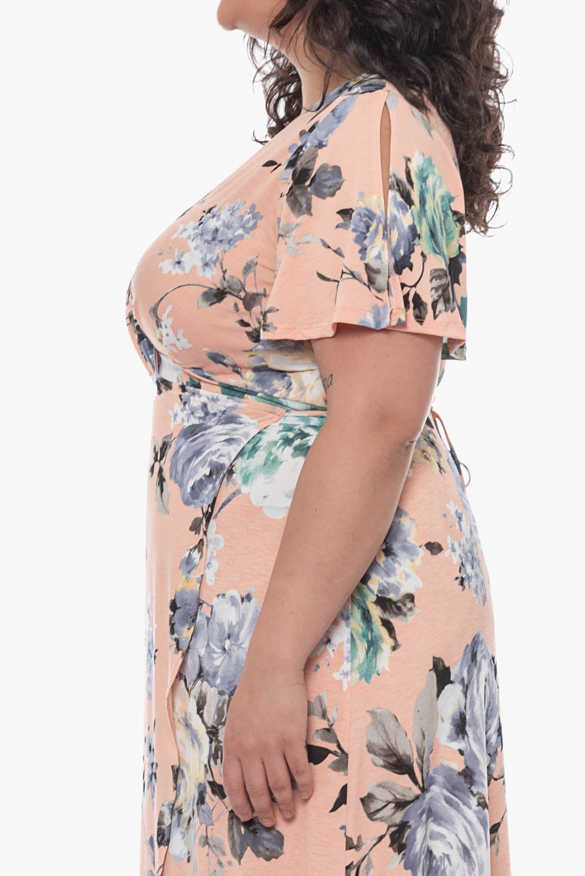 LORA maxi wrap dress