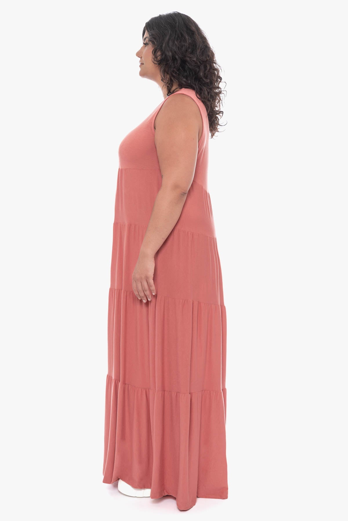 ABIGAIL tiered maxi dress