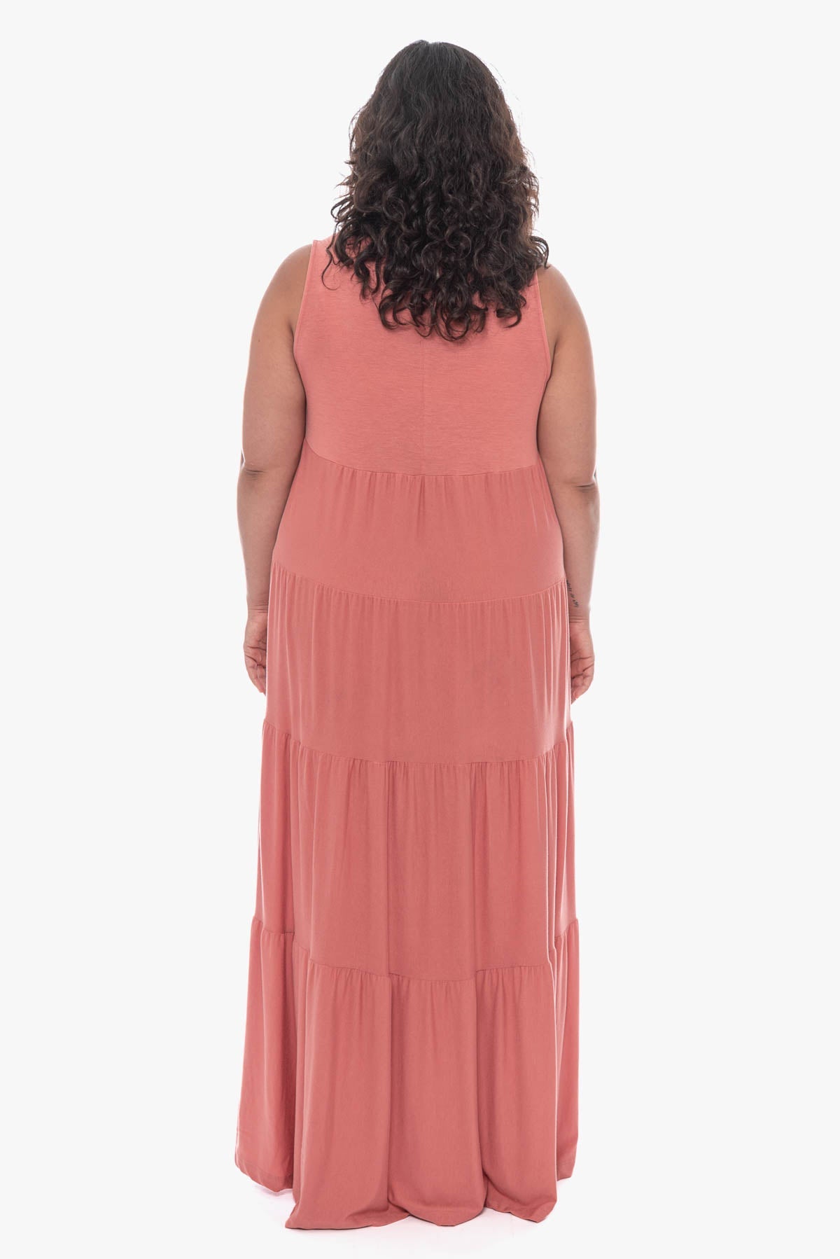 ABIGAIL tiered maxi dress