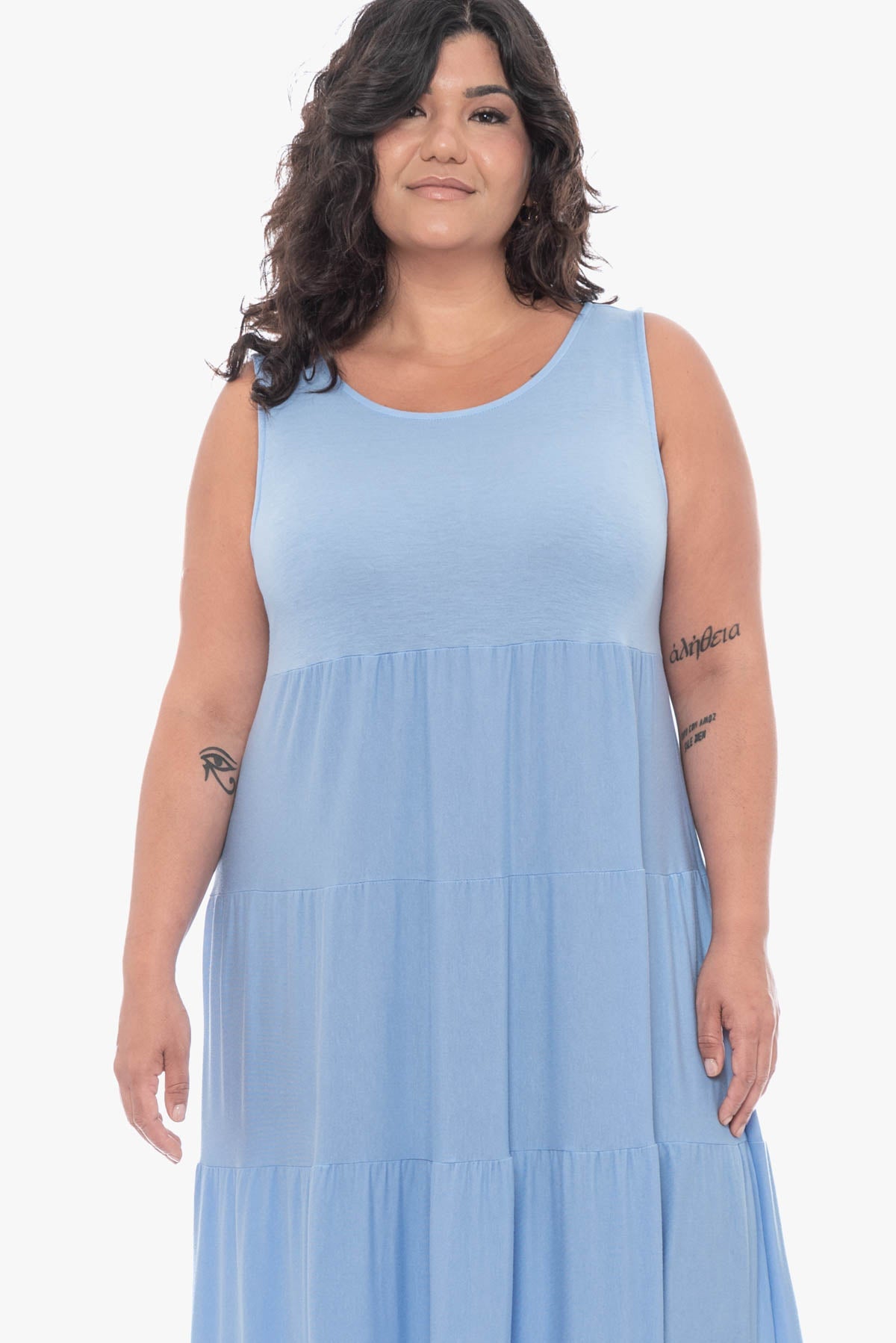 ABIGAIL tiered maxi dress
