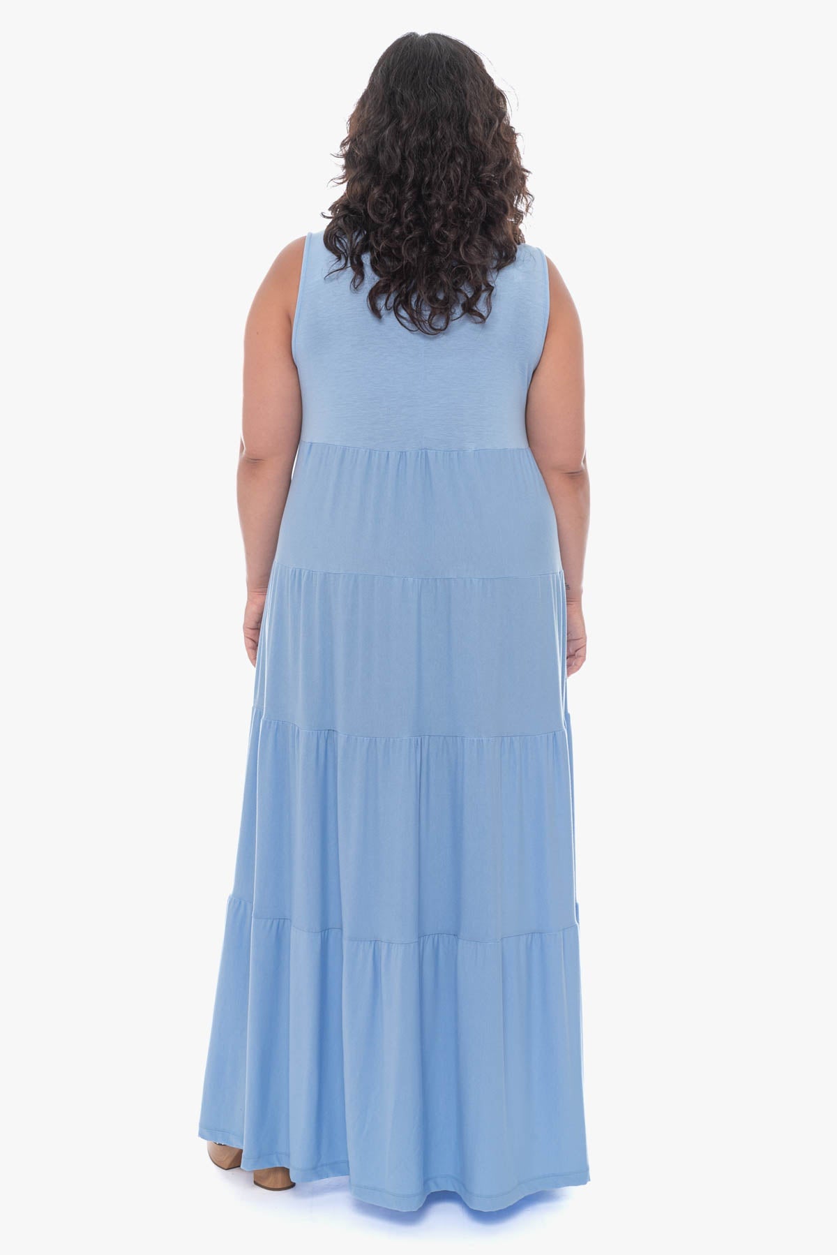 ABIGAIL tiered maxi dress