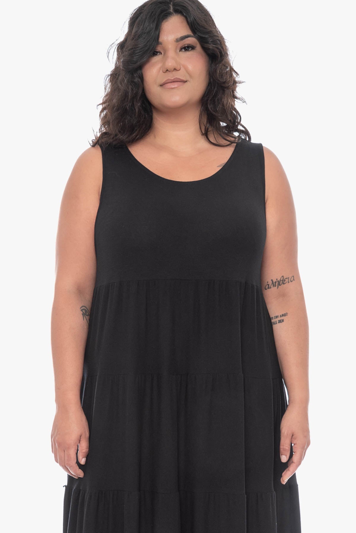 ABIGAIL tiered maxi dress