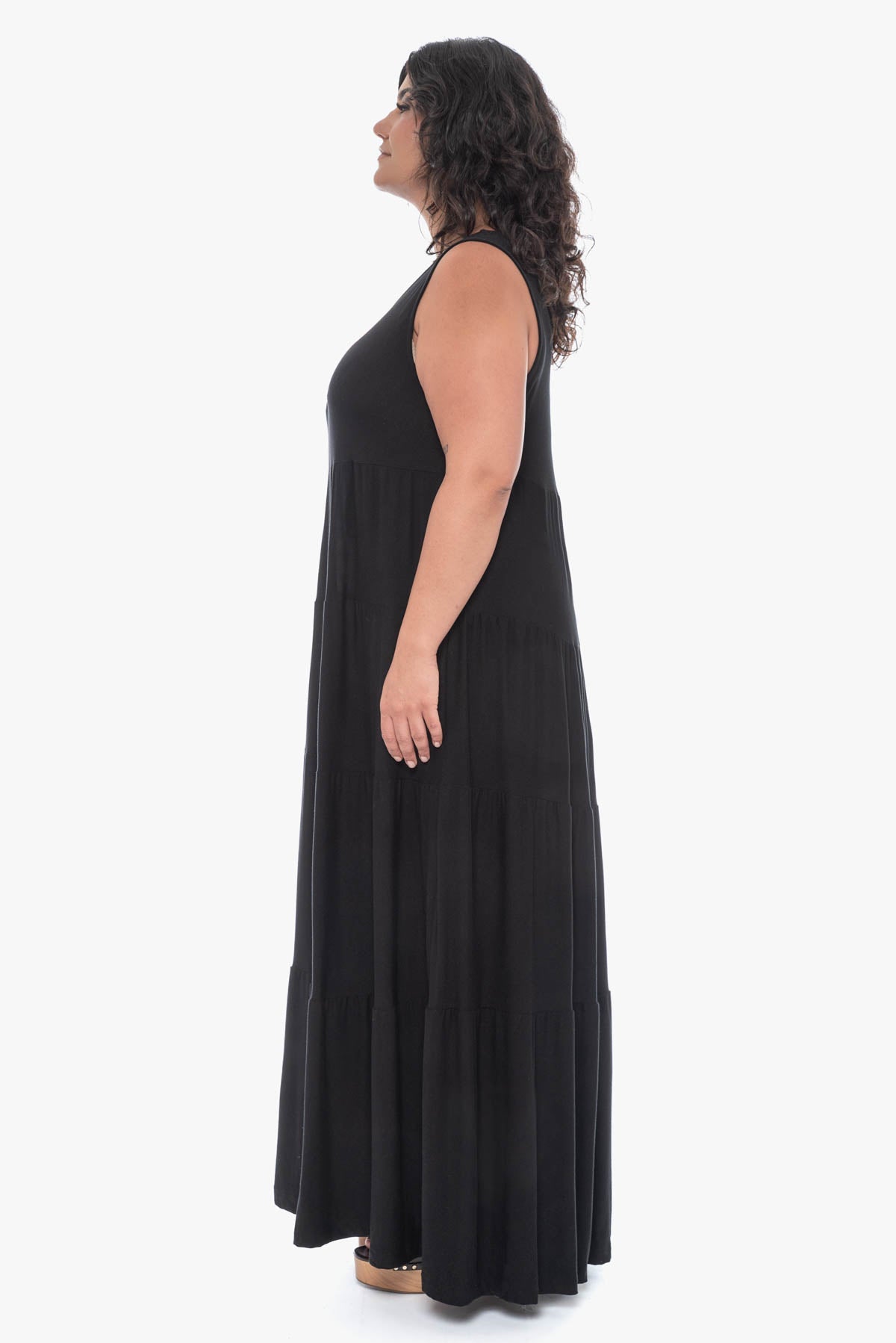 ABIGAIL tiered maxi dress