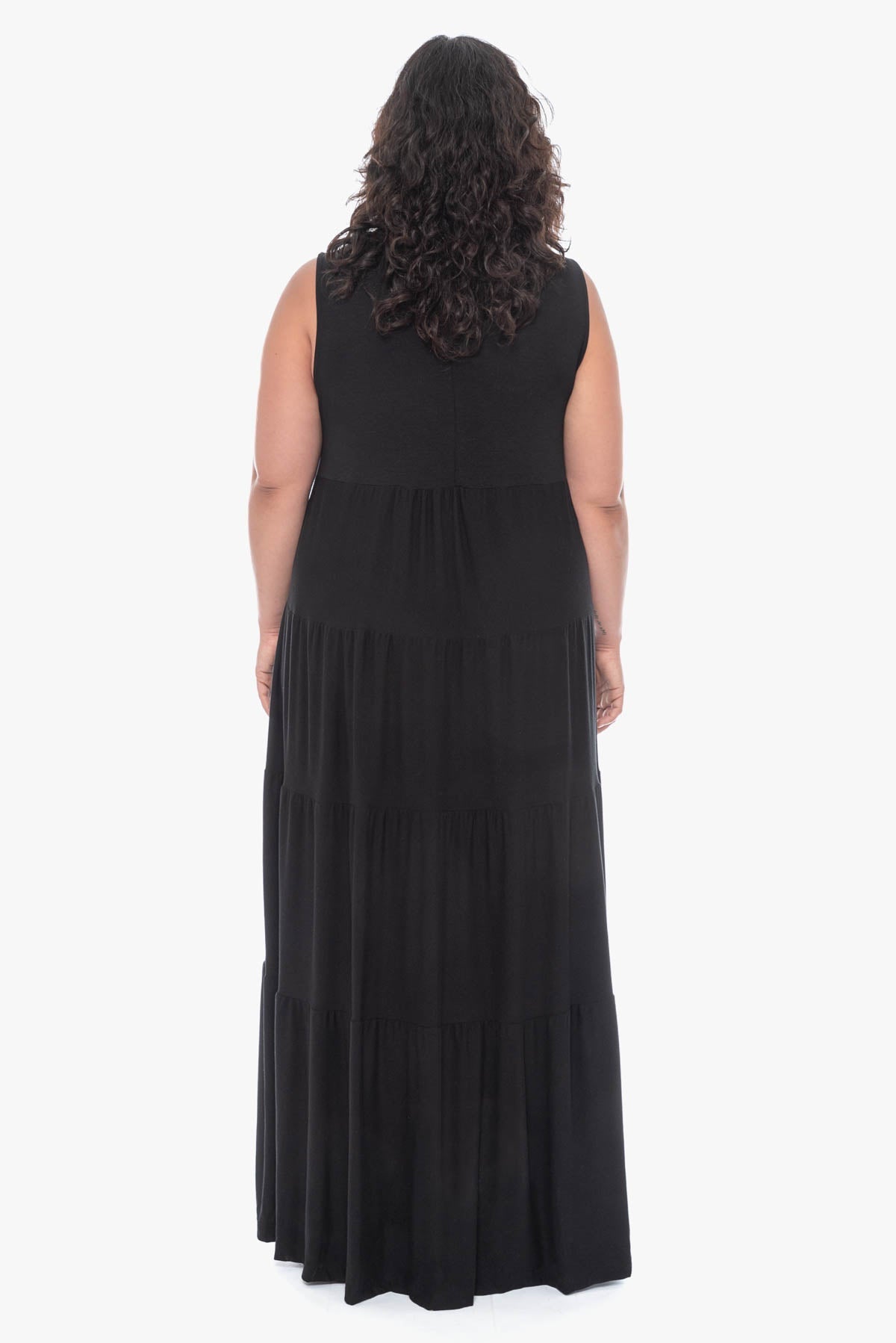 ABIGAIL tiered maxi dress