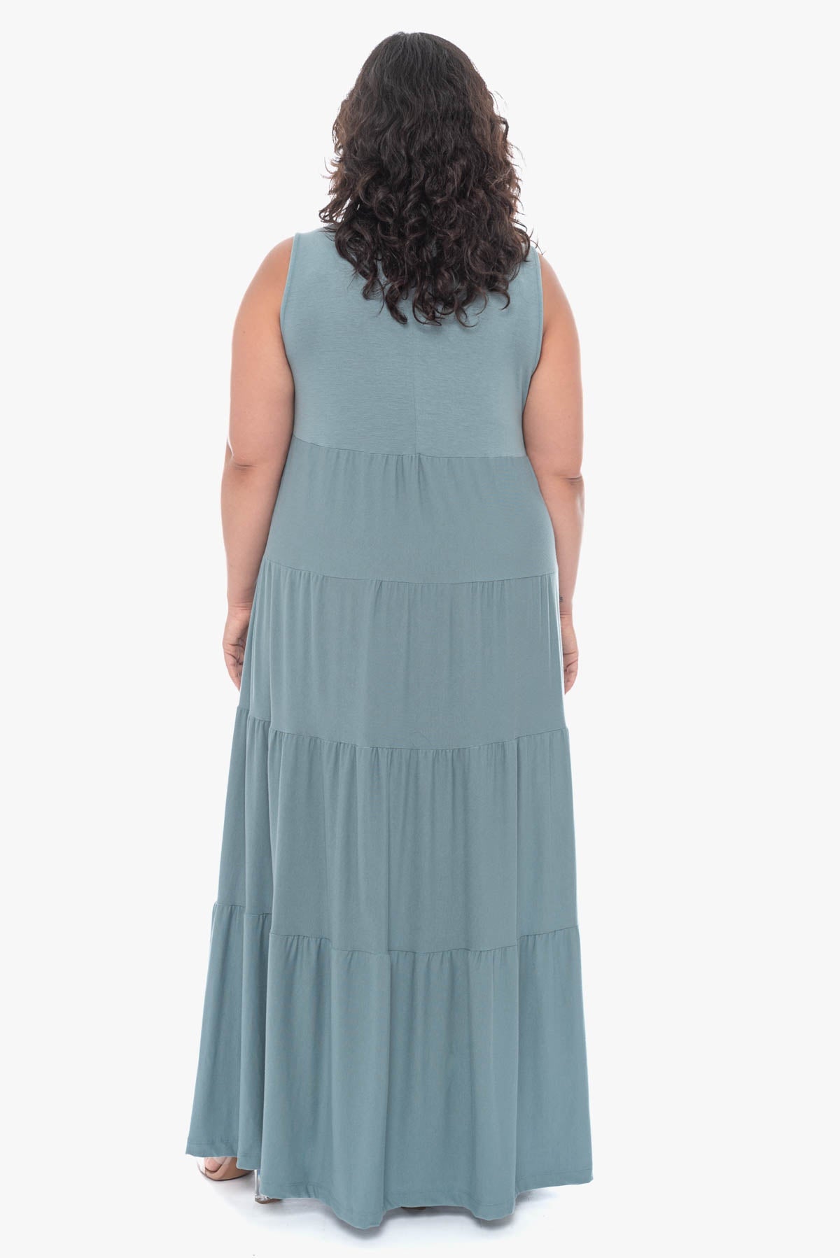 ABIGAIL tiered maxi dress