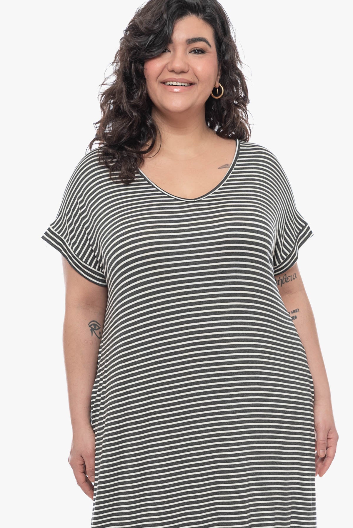 LACY striped dress