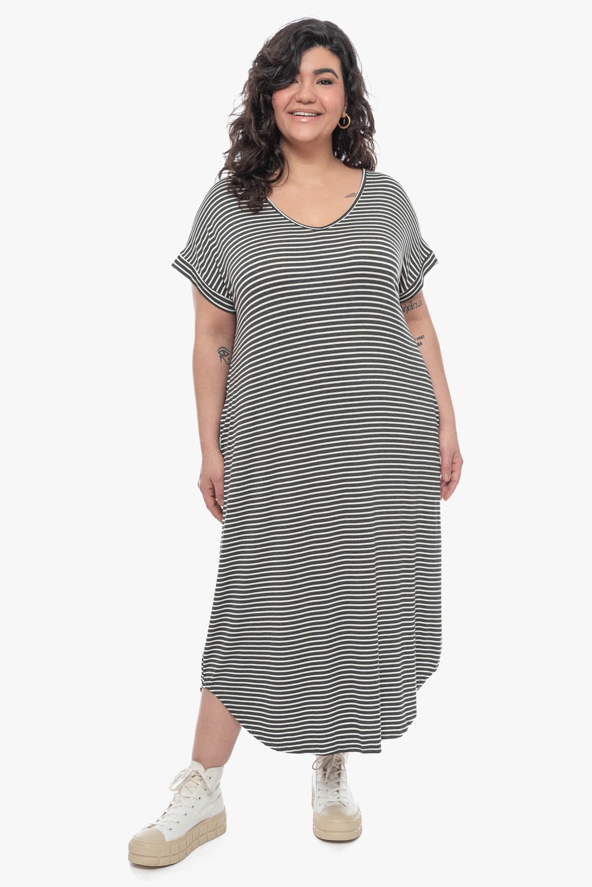 LACY striped dress