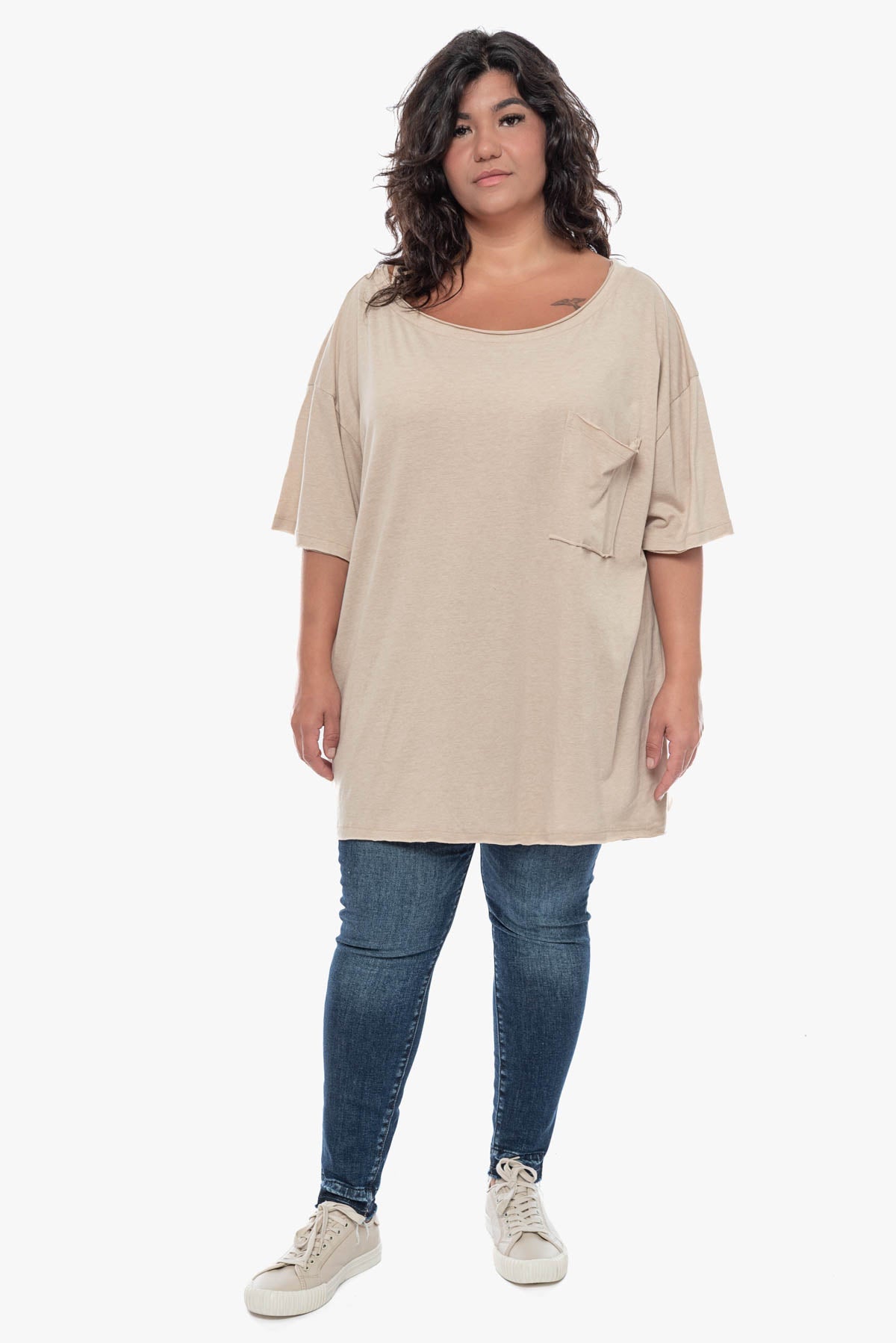 ASHLEY oversized cotton top