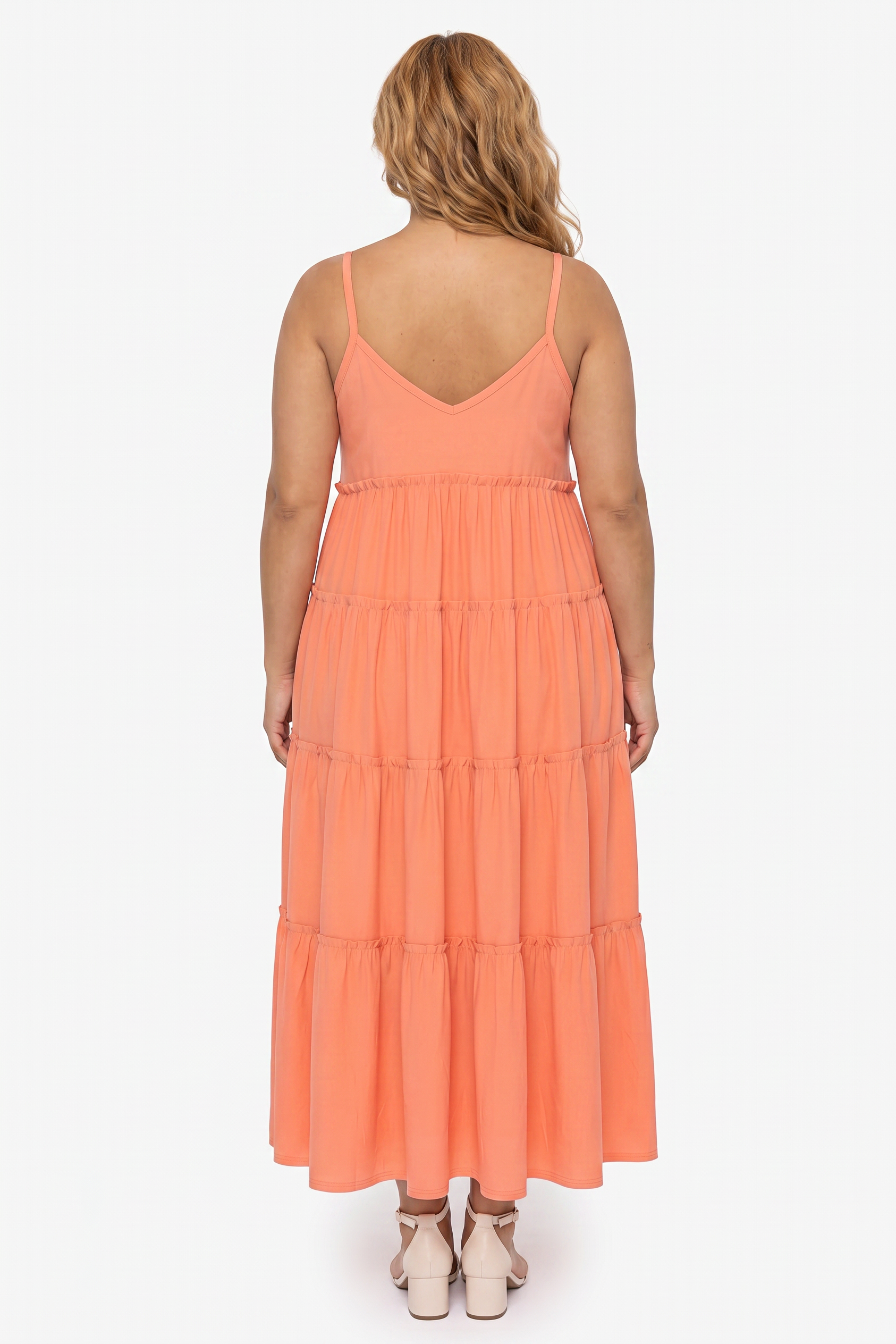 TEEGAN tiered dress