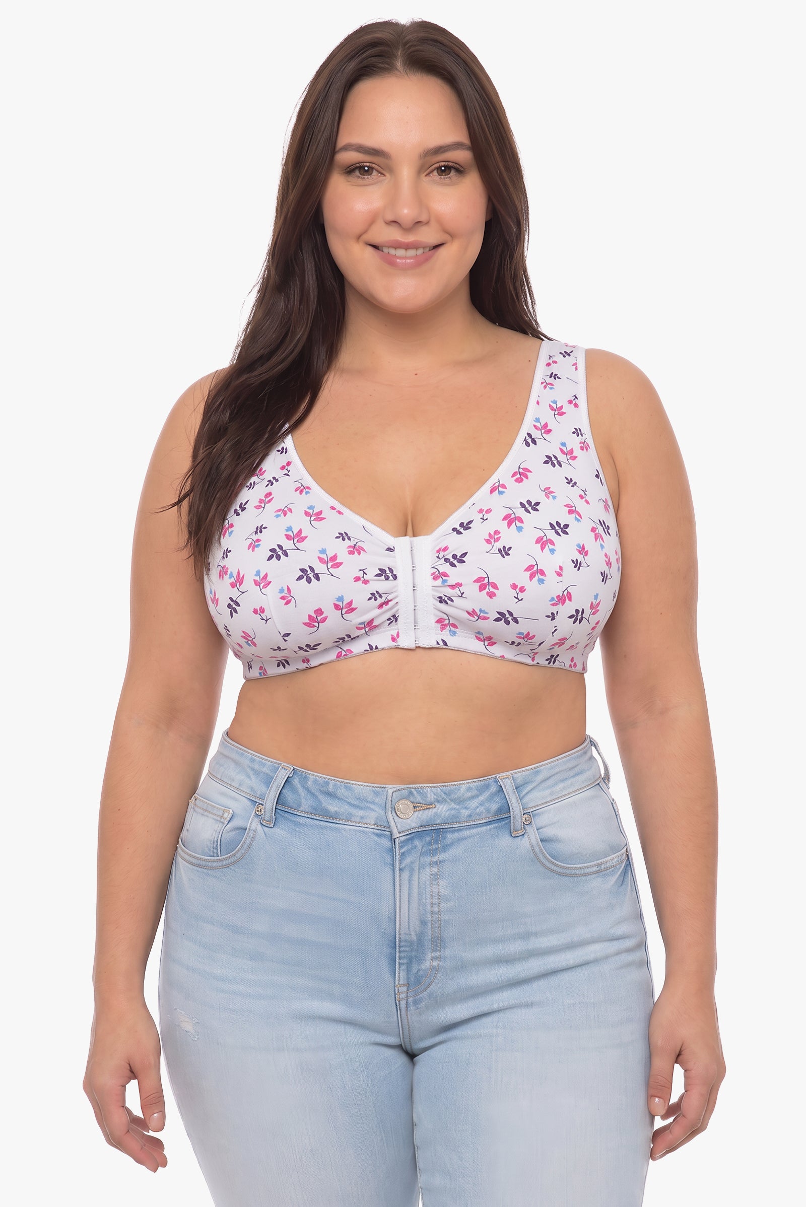 LYDIA front fastening bra (prints)