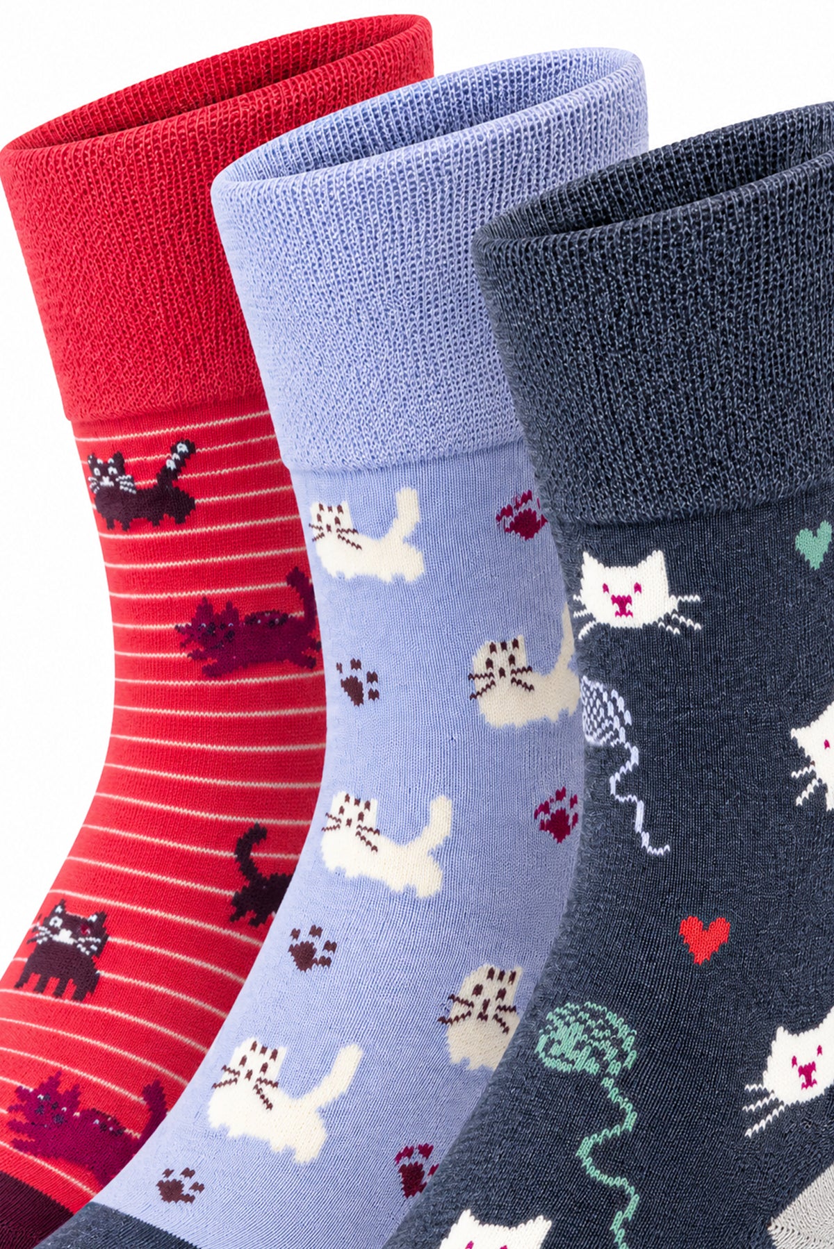 MIA Gentle Grip cat socks (3 pack)