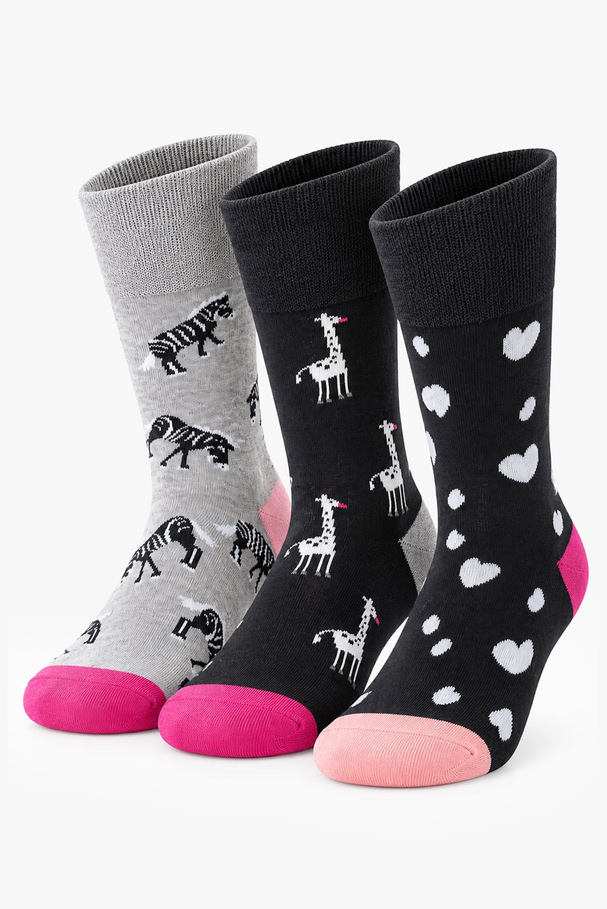 ANETTE animal print socks (3 pairs)