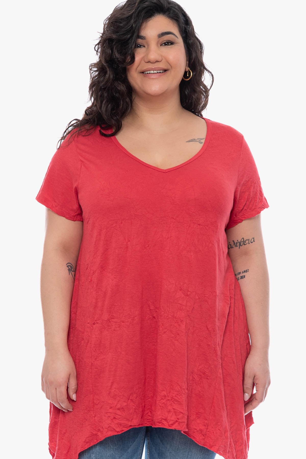 KIANA crinkle top