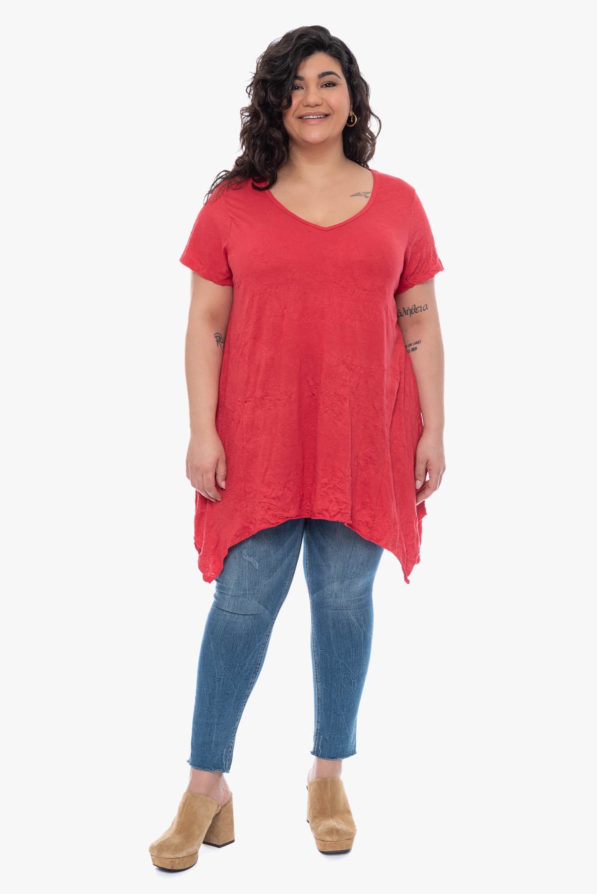 KIANA crinkle top
