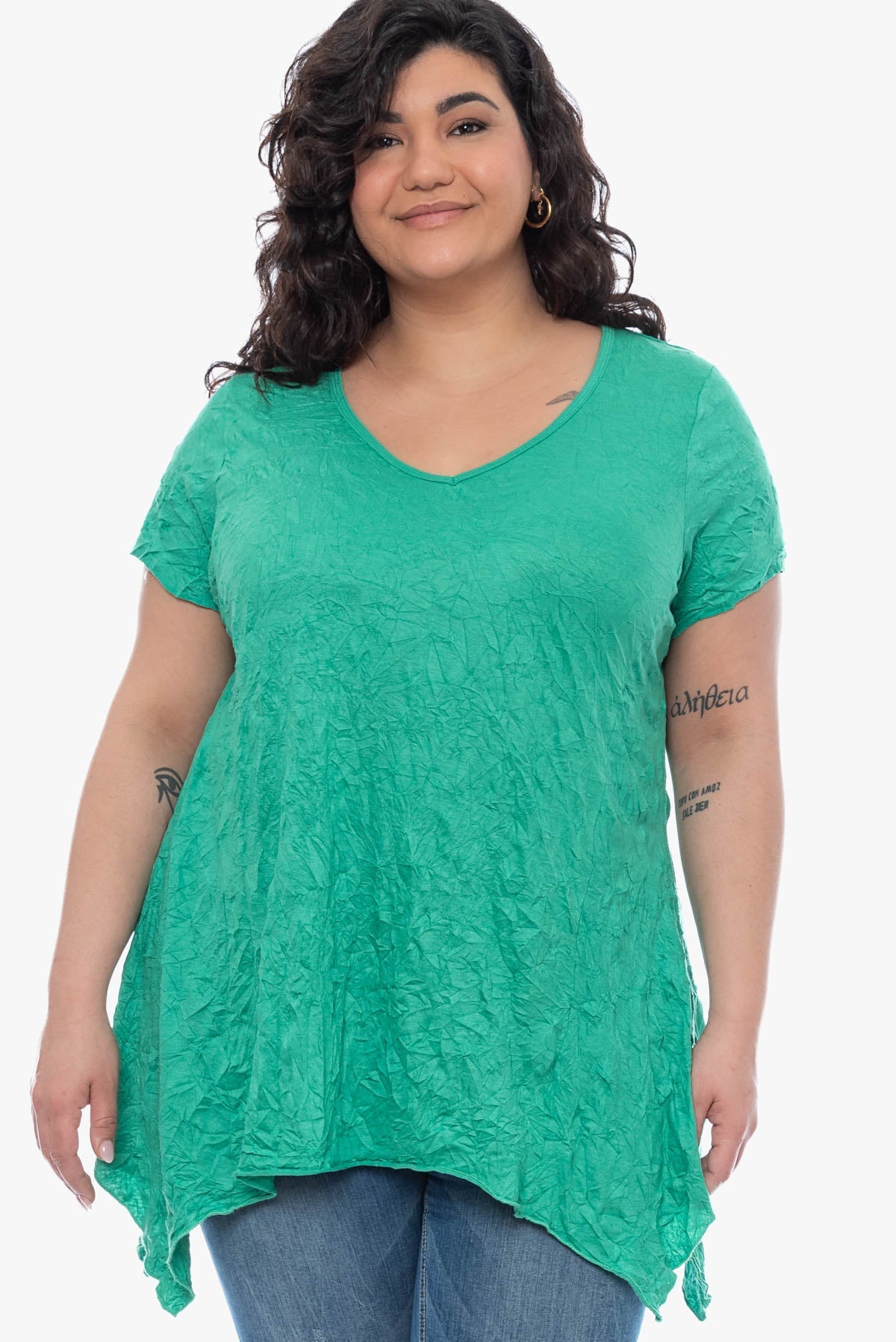 KIANA crinkle top
