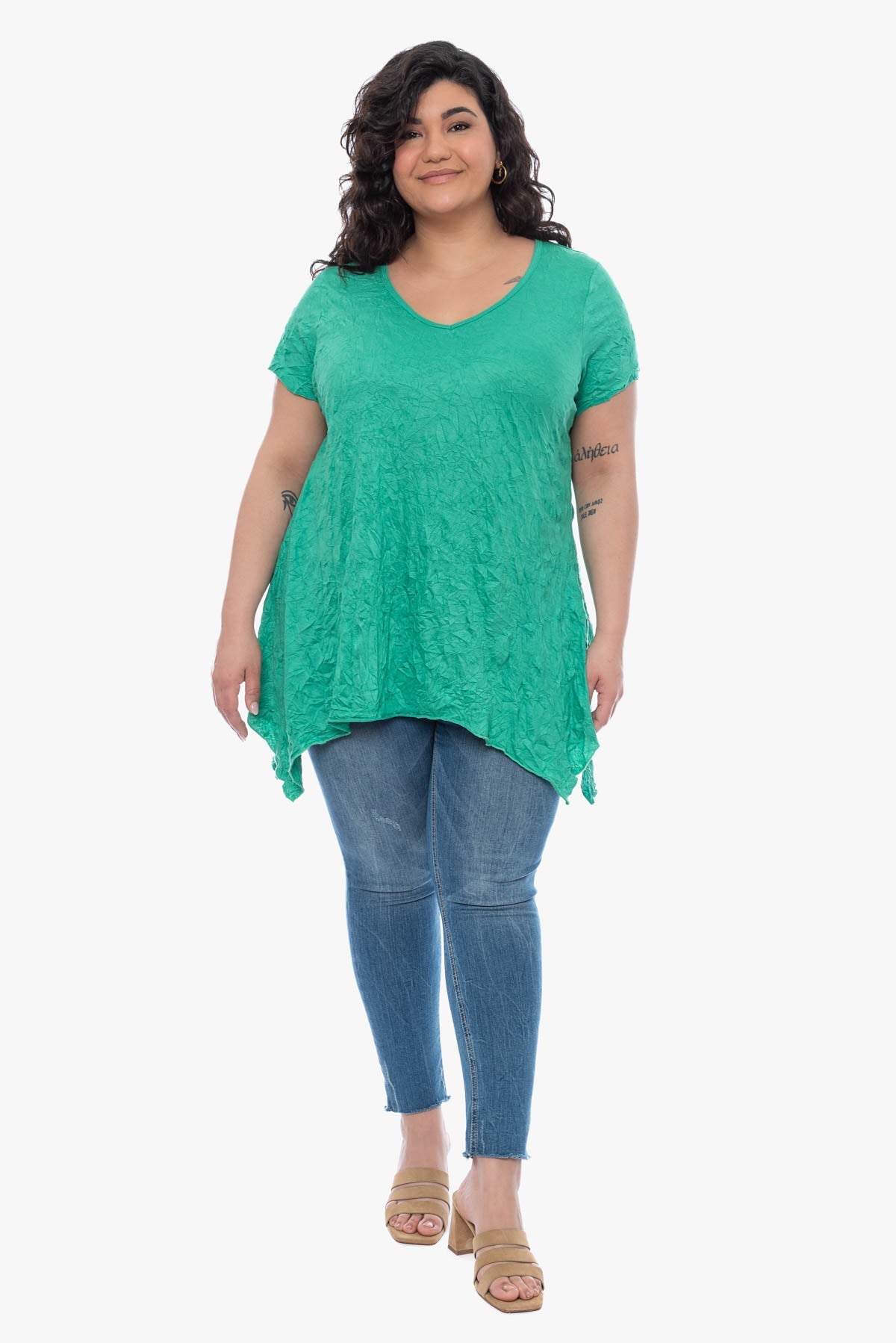KIANA crinkle top