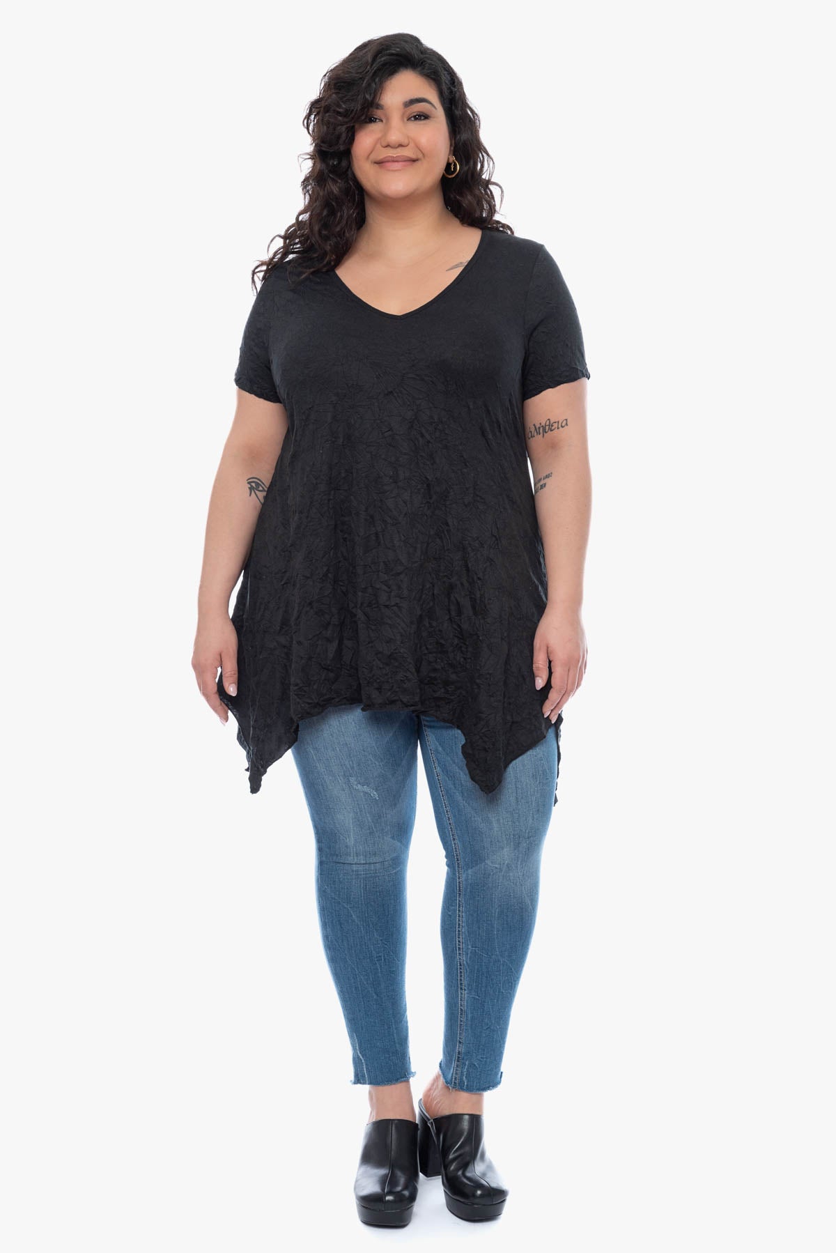 KIANA crinkle top