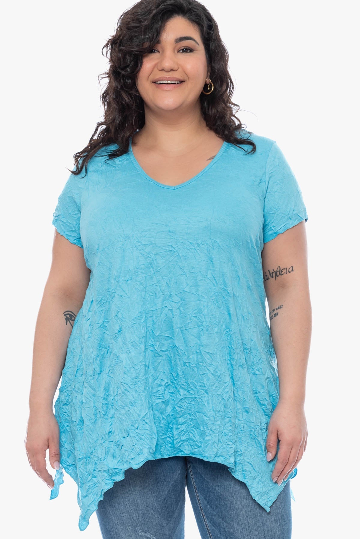 KIANA crinkle top