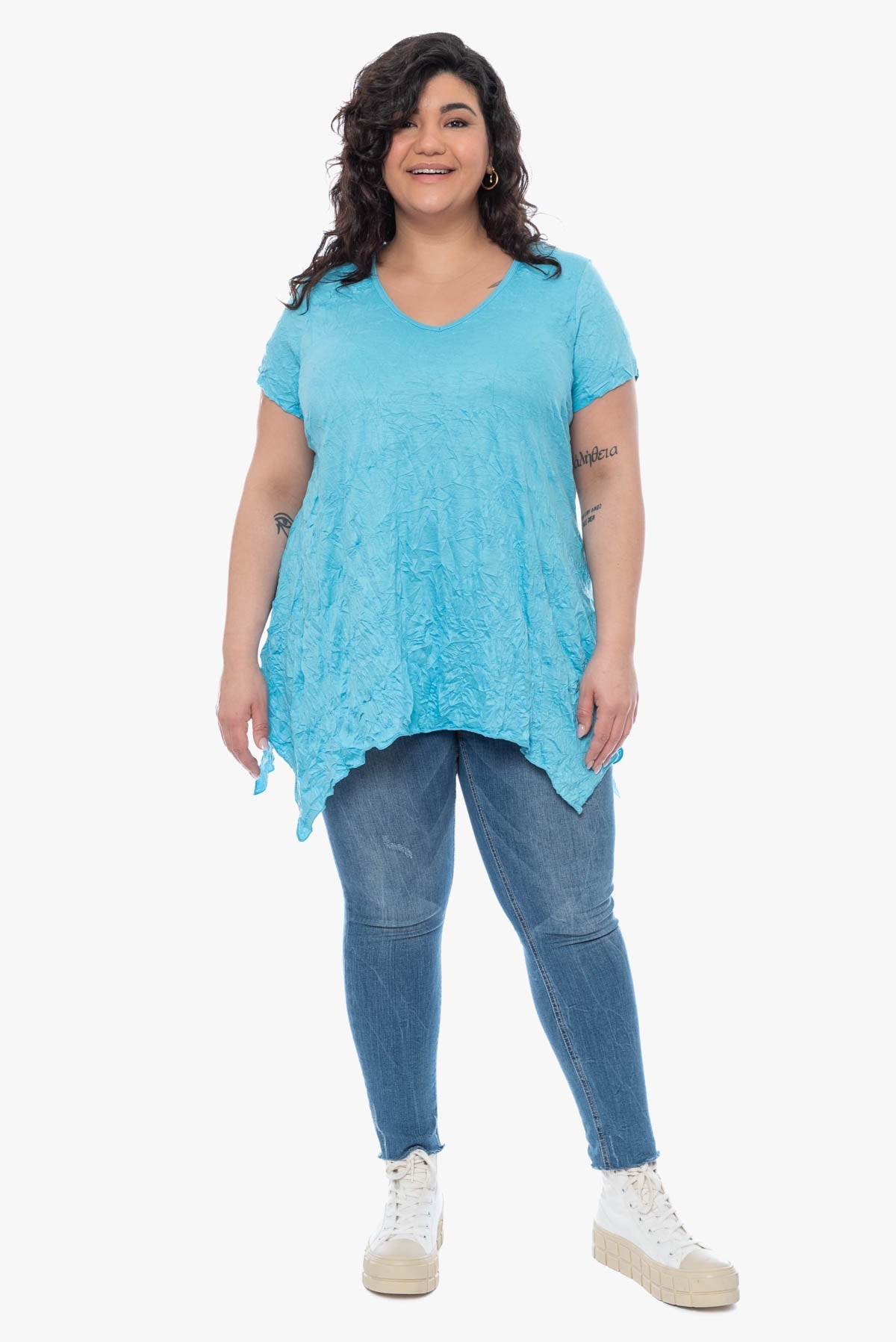 KIANA crinkle top