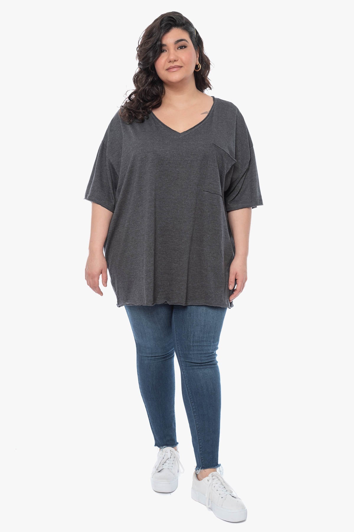 SAHARA oversized cotton top