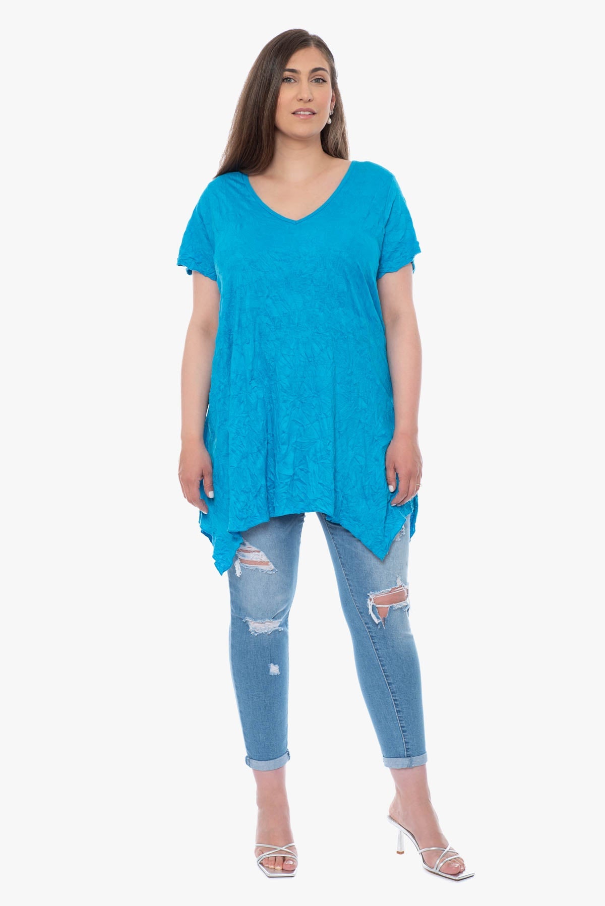 KIANA crinkle top