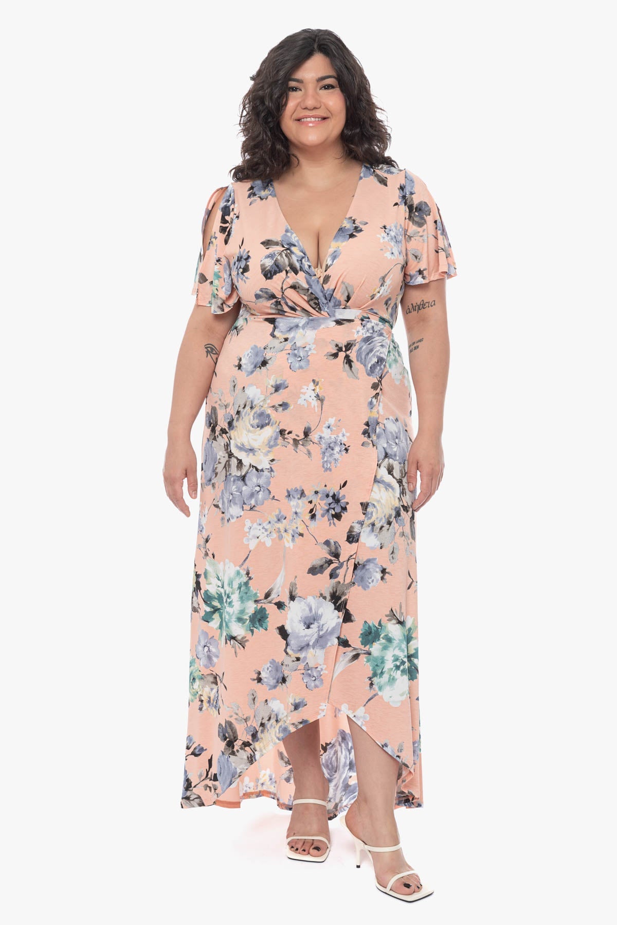 LORA maxi wrap dress