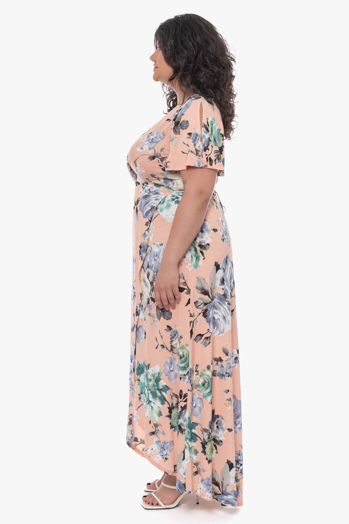 LORA maxi wrap dress