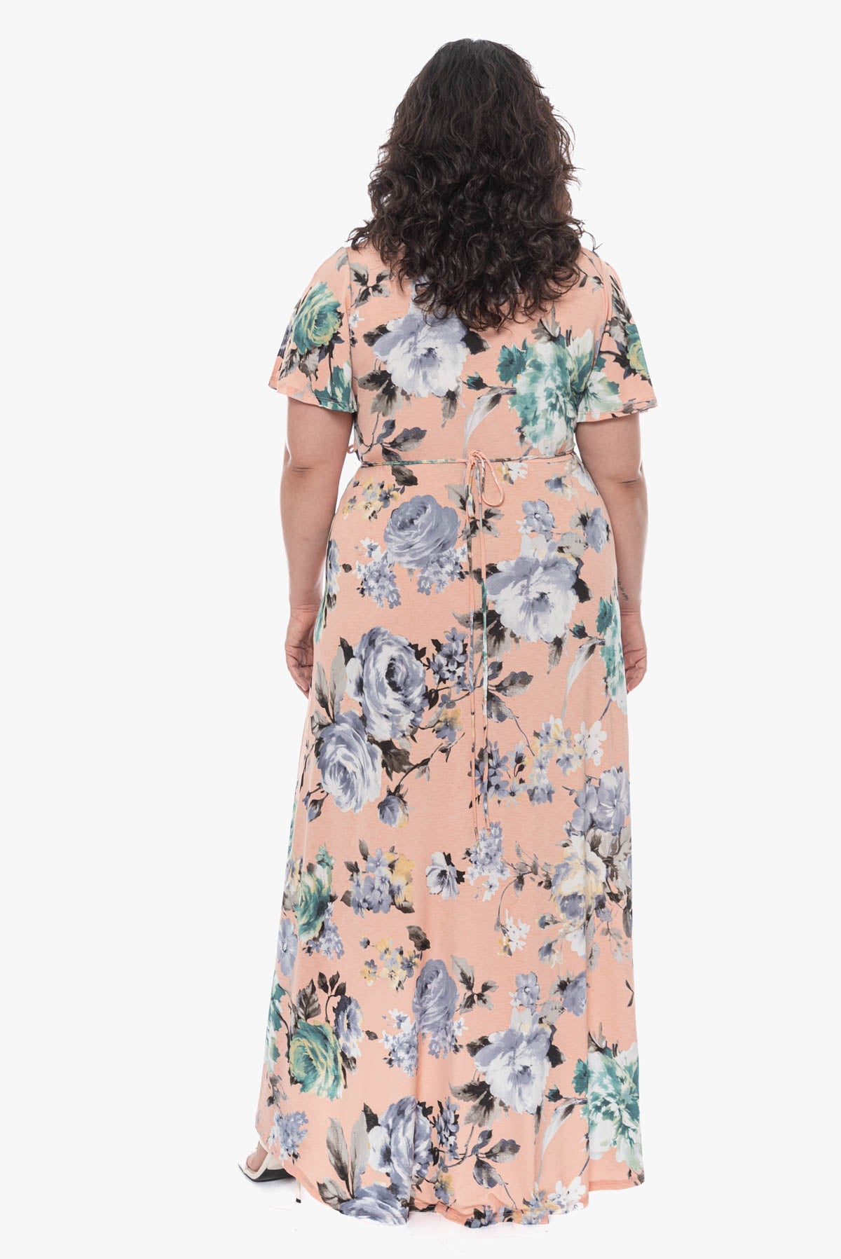 LORA maxi wrap dress