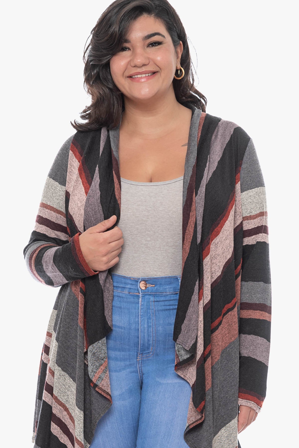 HESTER striped cardigan