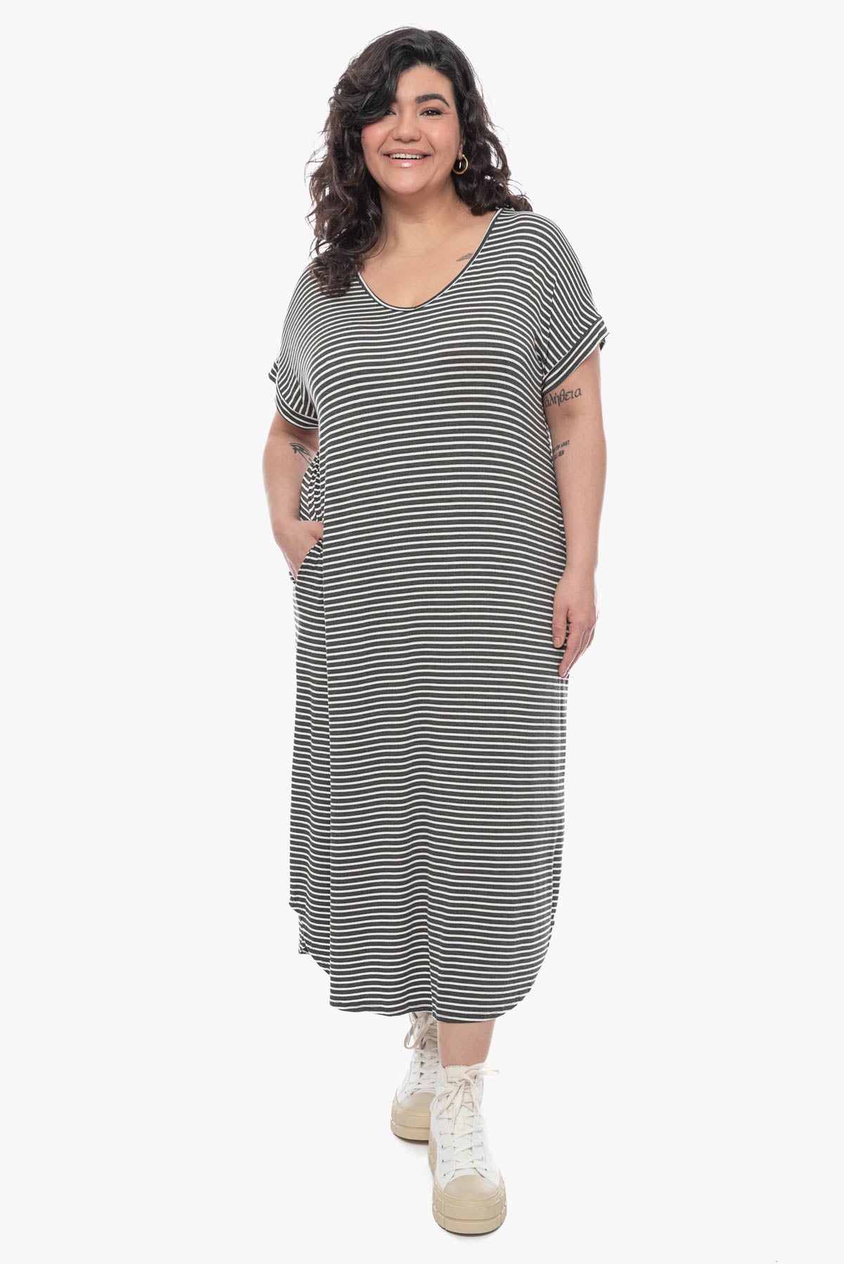 LACY striped dress
