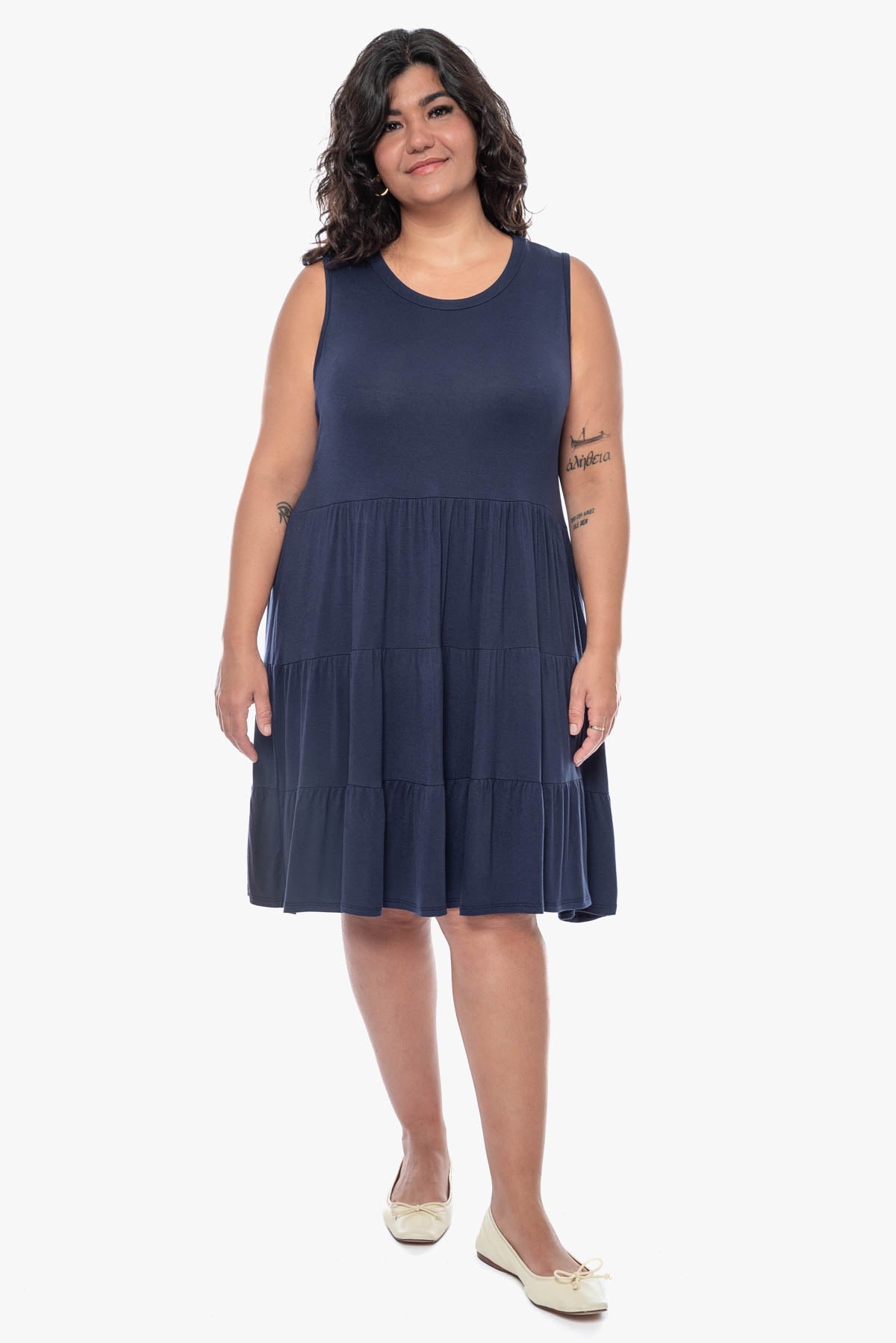 BLAKE sleeveless babydoll dress