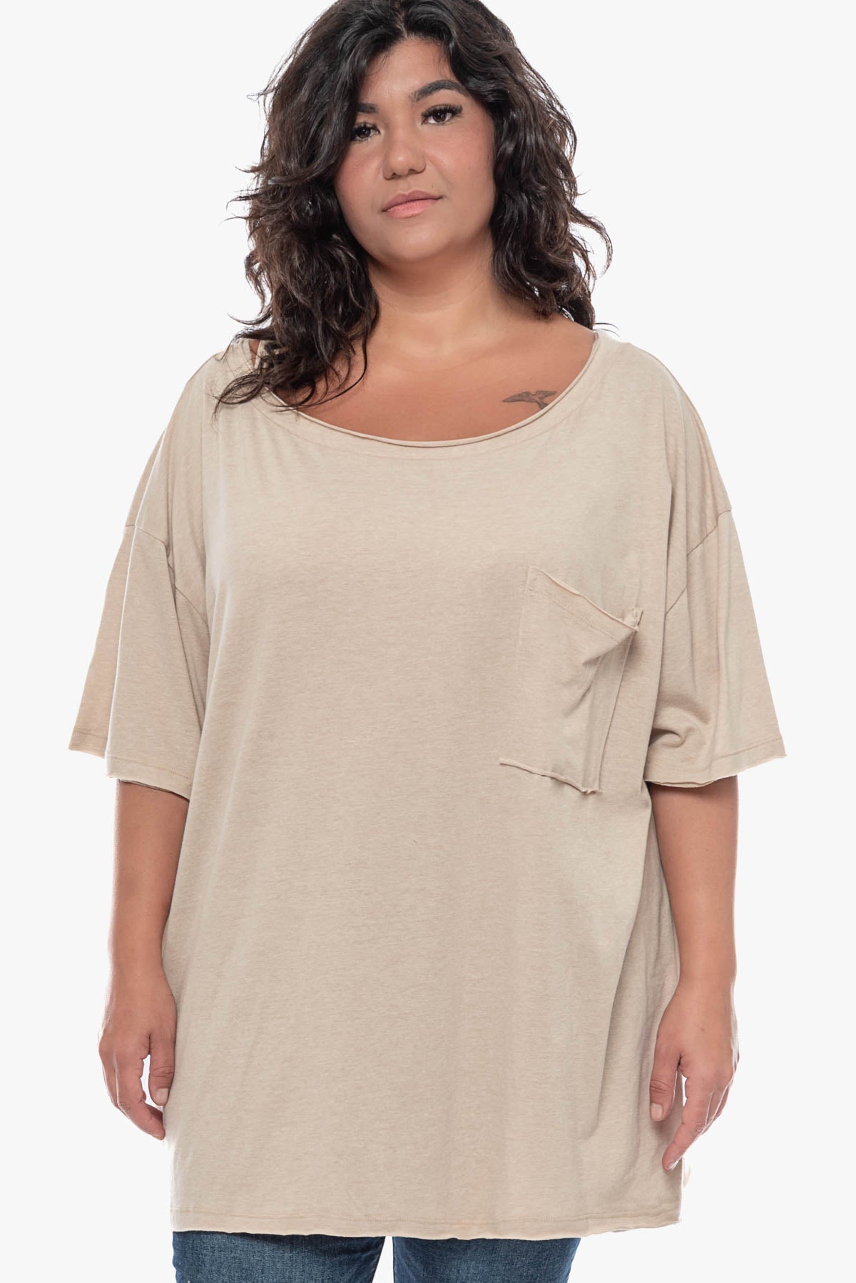 ASHLEY oversized cotton top