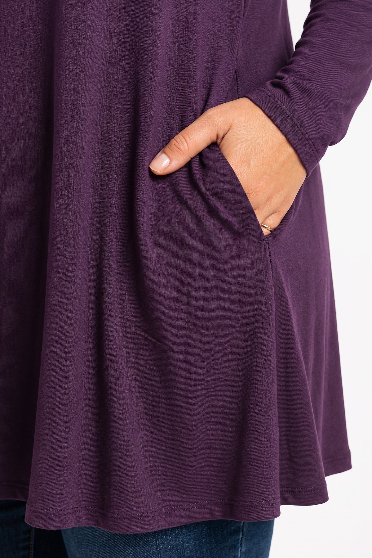 CORA rayon dress with pockets