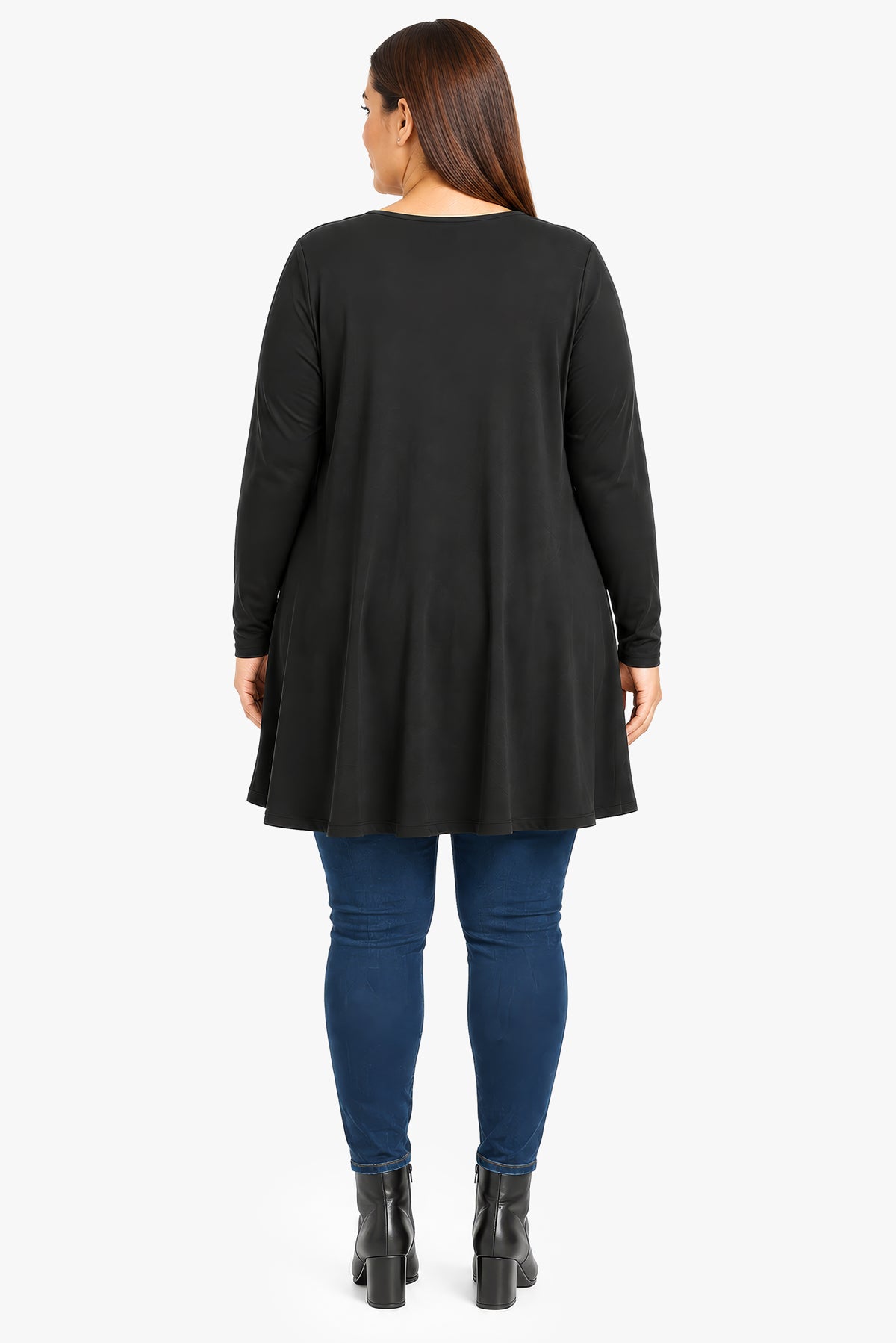 CORA rayon tunic with pockets