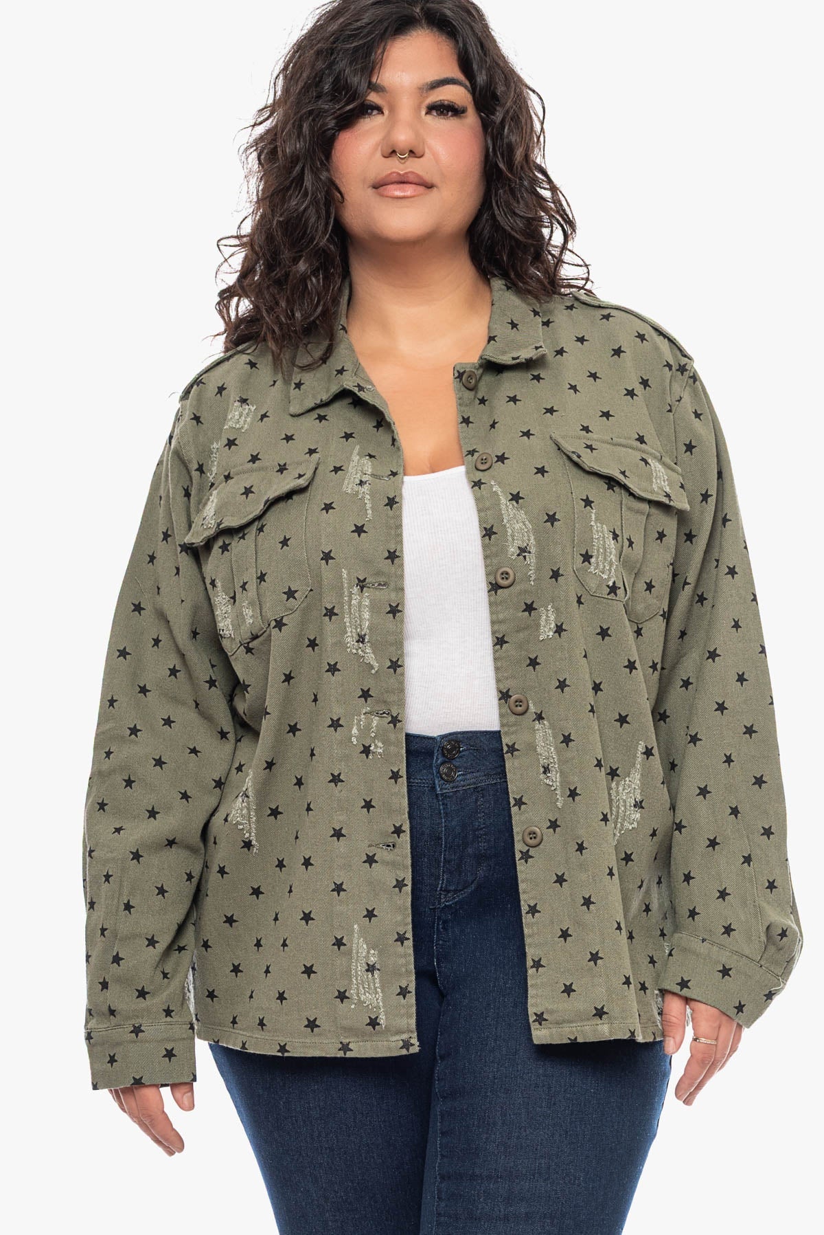 TINA star-print jacket