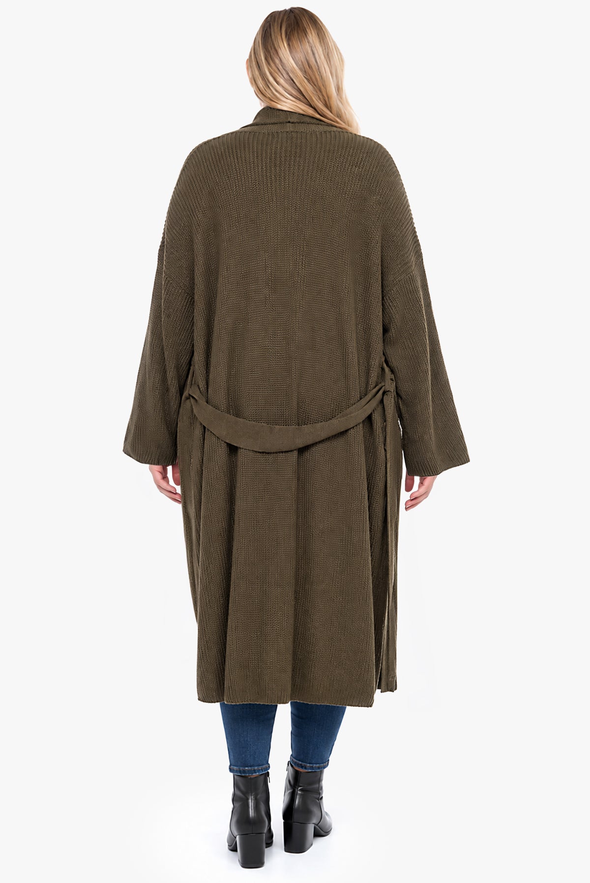 KACEY knitted long cardigan