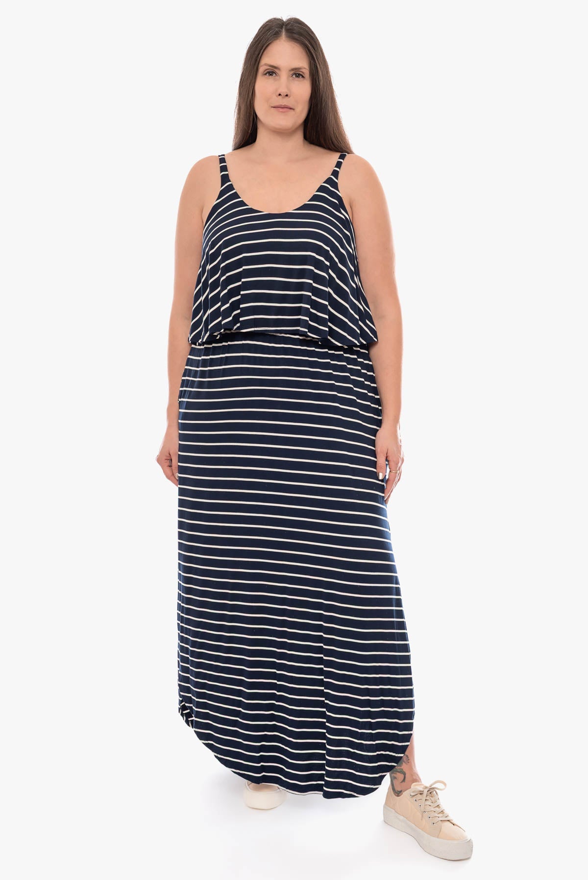 JOLENE striped maxi dress