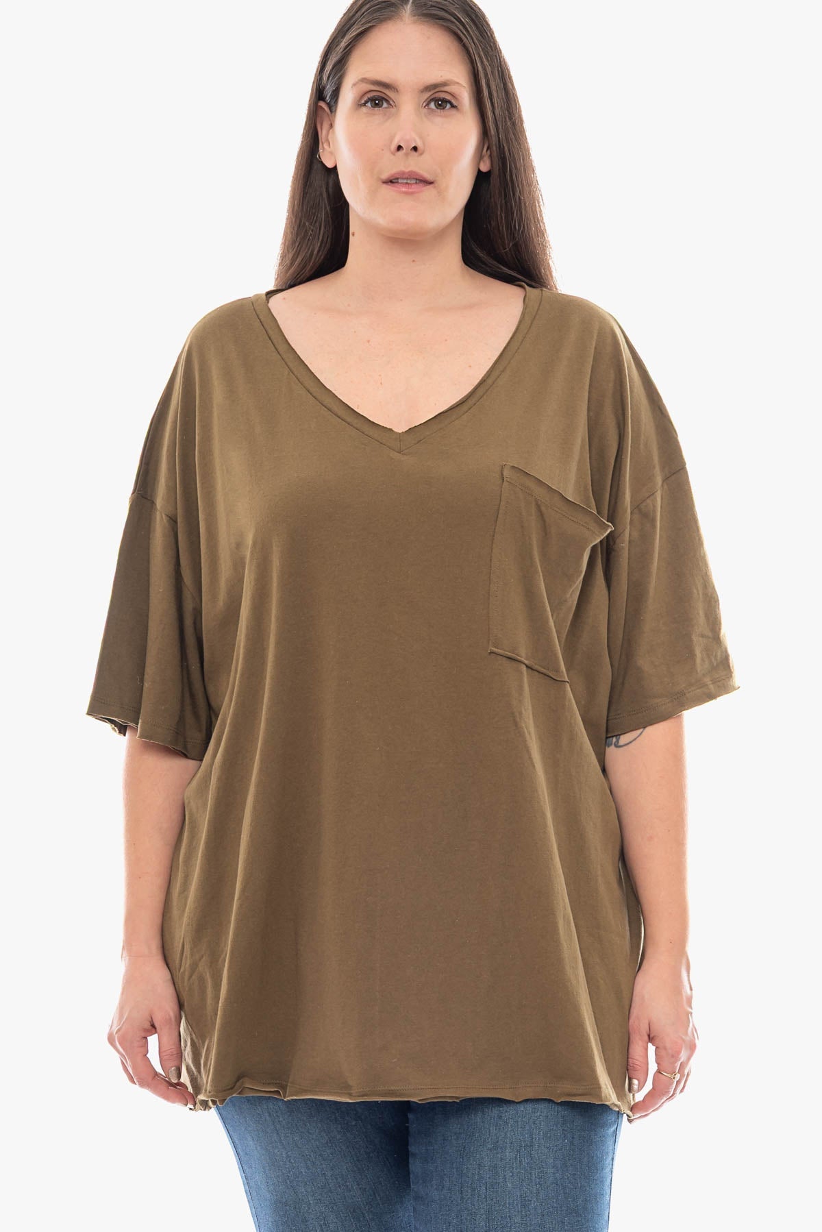 SAHARA oversized cotton top