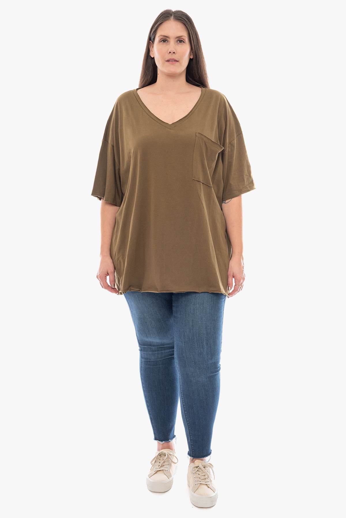 SAHARA oversized cotton top