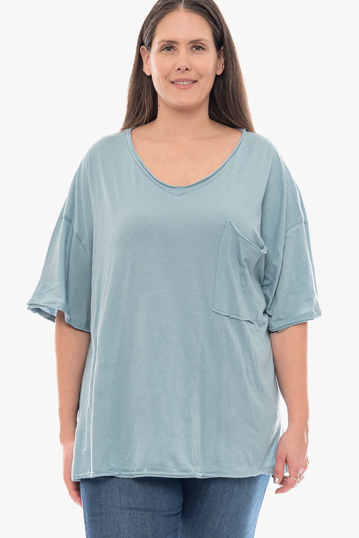 ANNABETH oversized cotton top